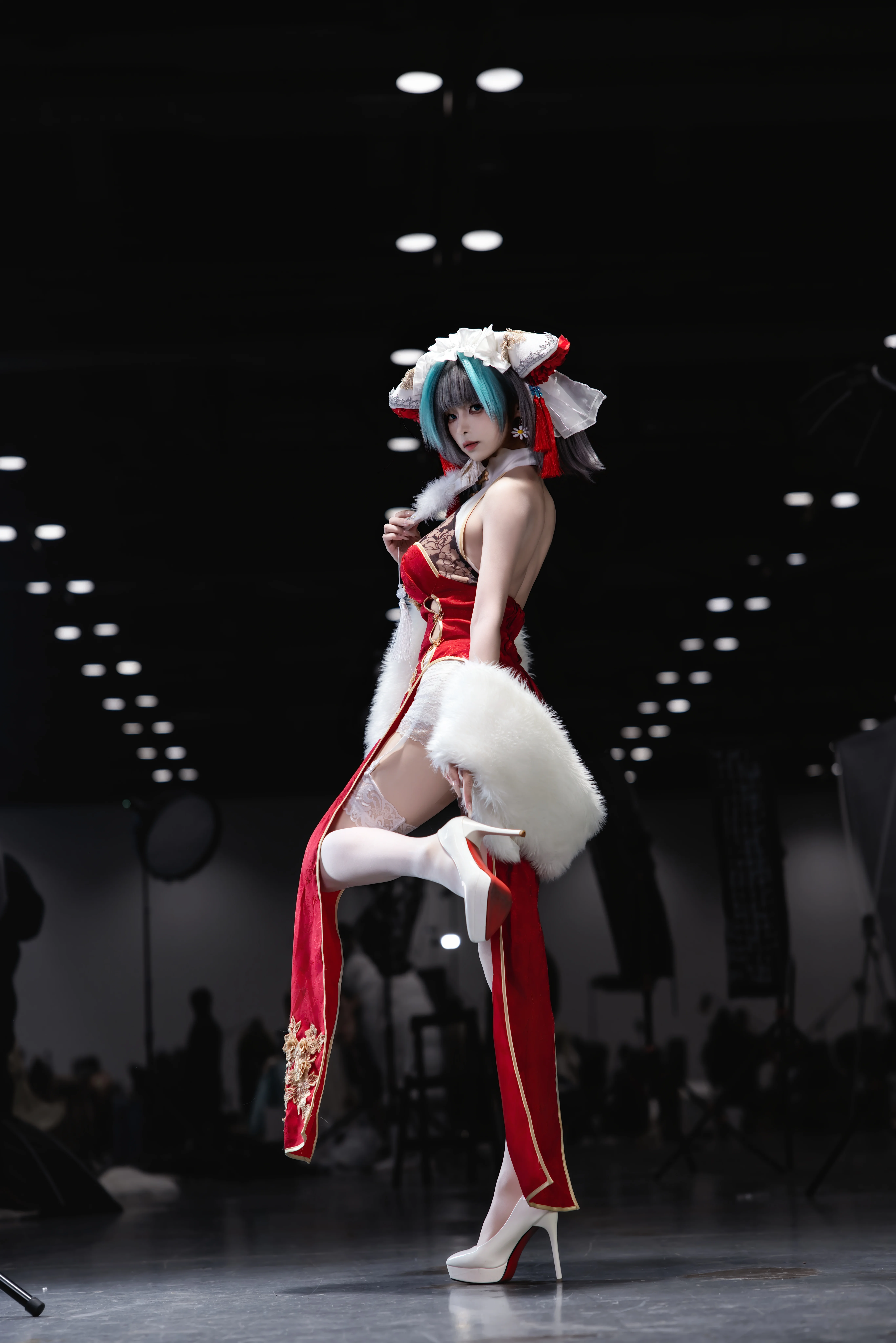 【柴郡cos】碧蓝航线新春旗袍，漫展现场的绝美瞬间 - 第 3 张