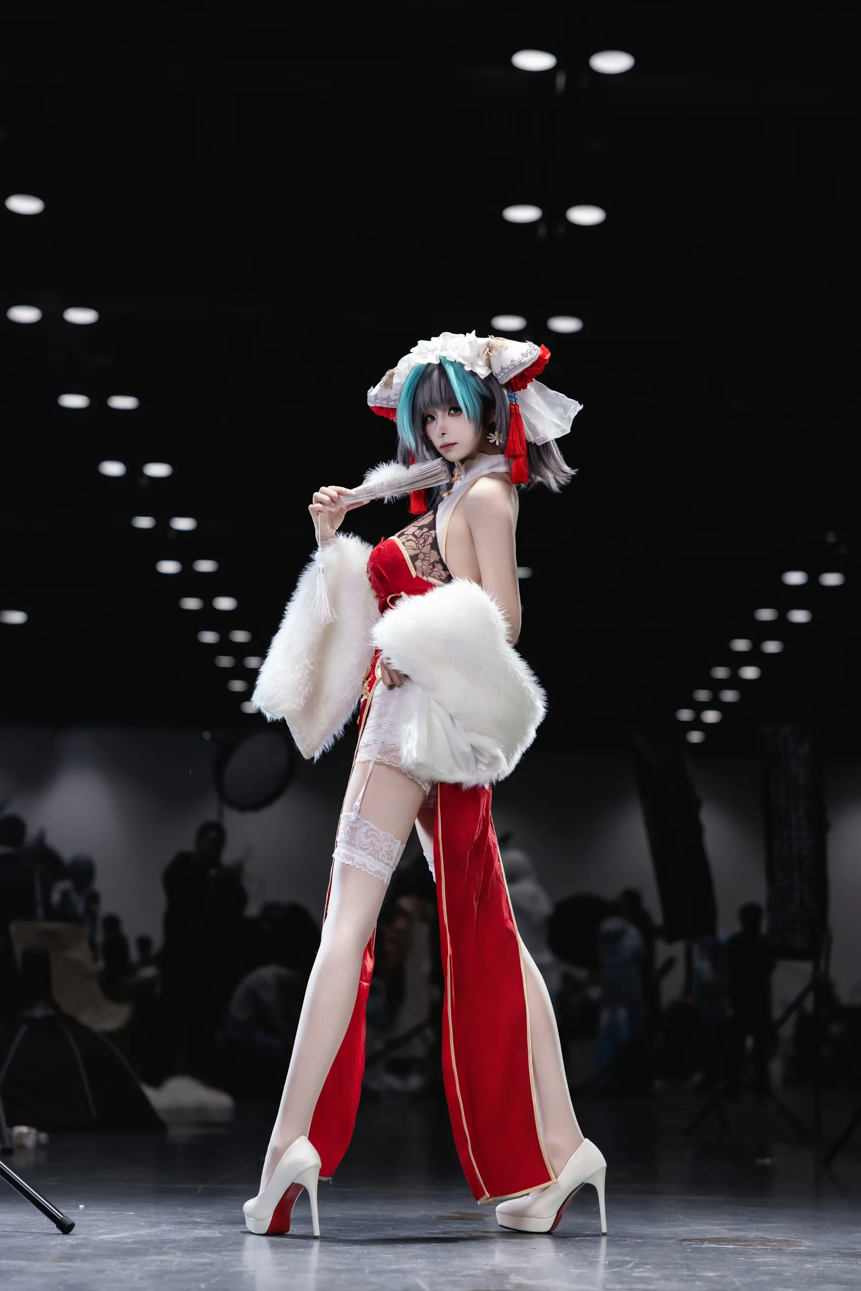 【柴郡cos】碧蓝航线新春旗袍，漫展现场的绝美瞬间 - 第 4 张