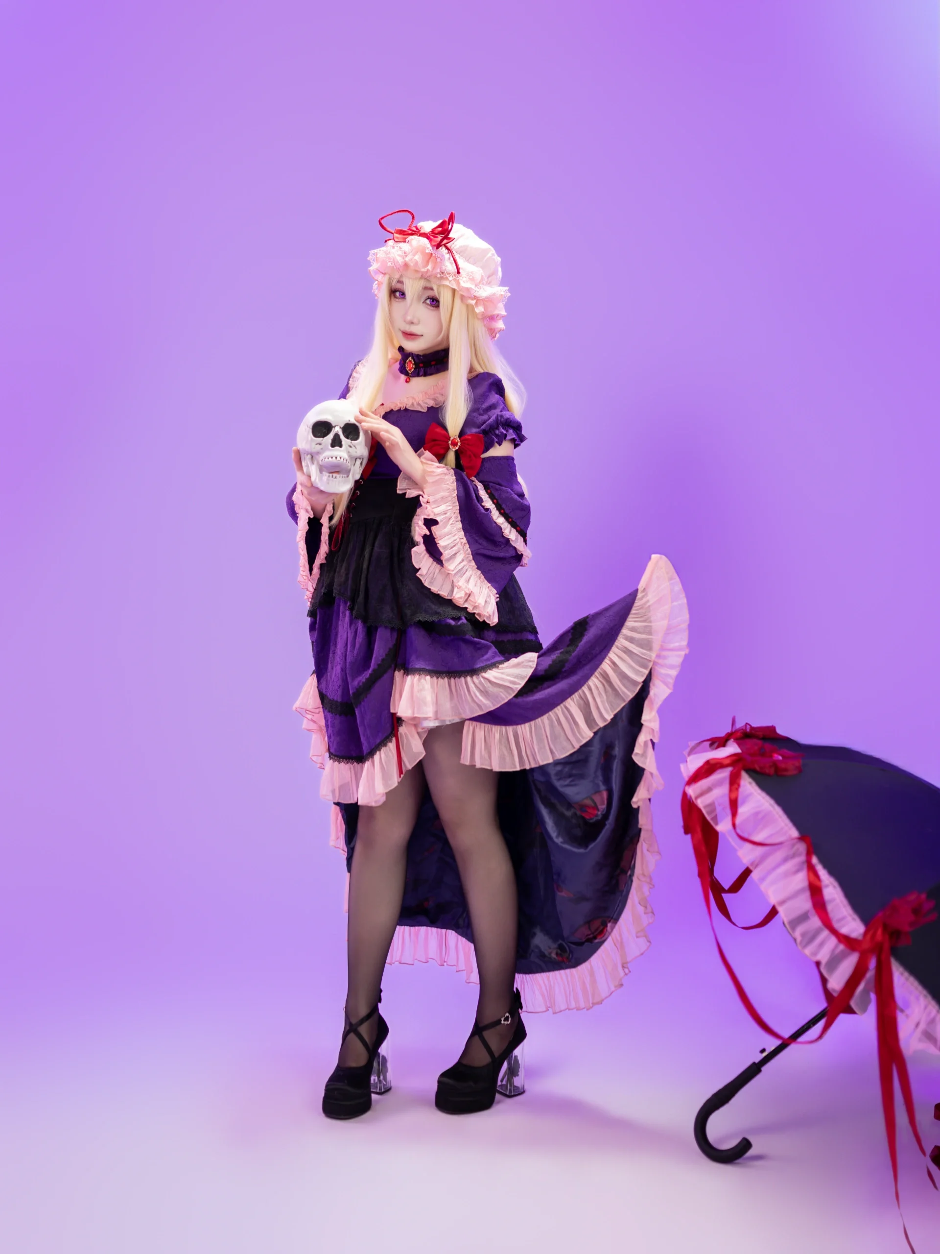 【八云紫cos】东方Project幻想乡的隙间之主，华丽二设风棚拍