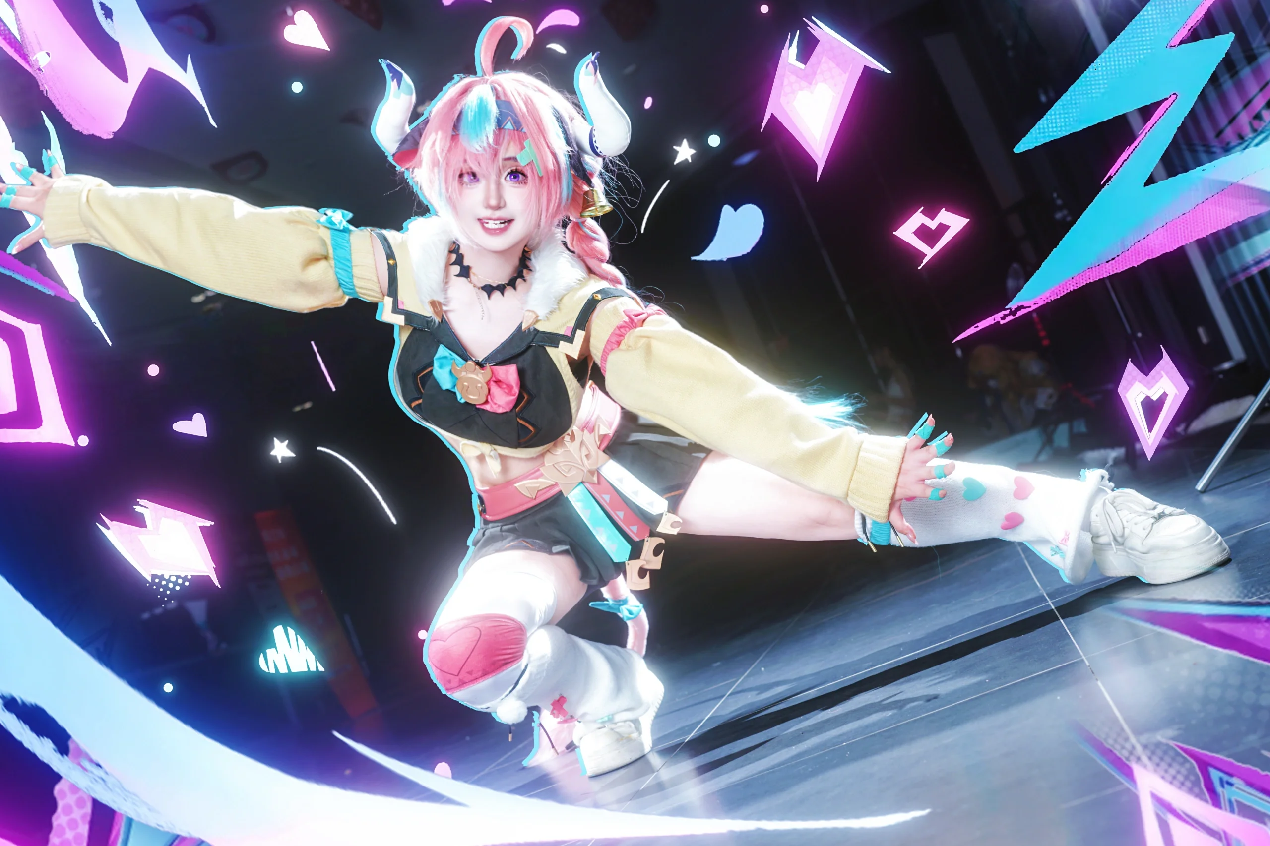 【瓦雷莎cos】原神旅行者，實戰姿勢已就位