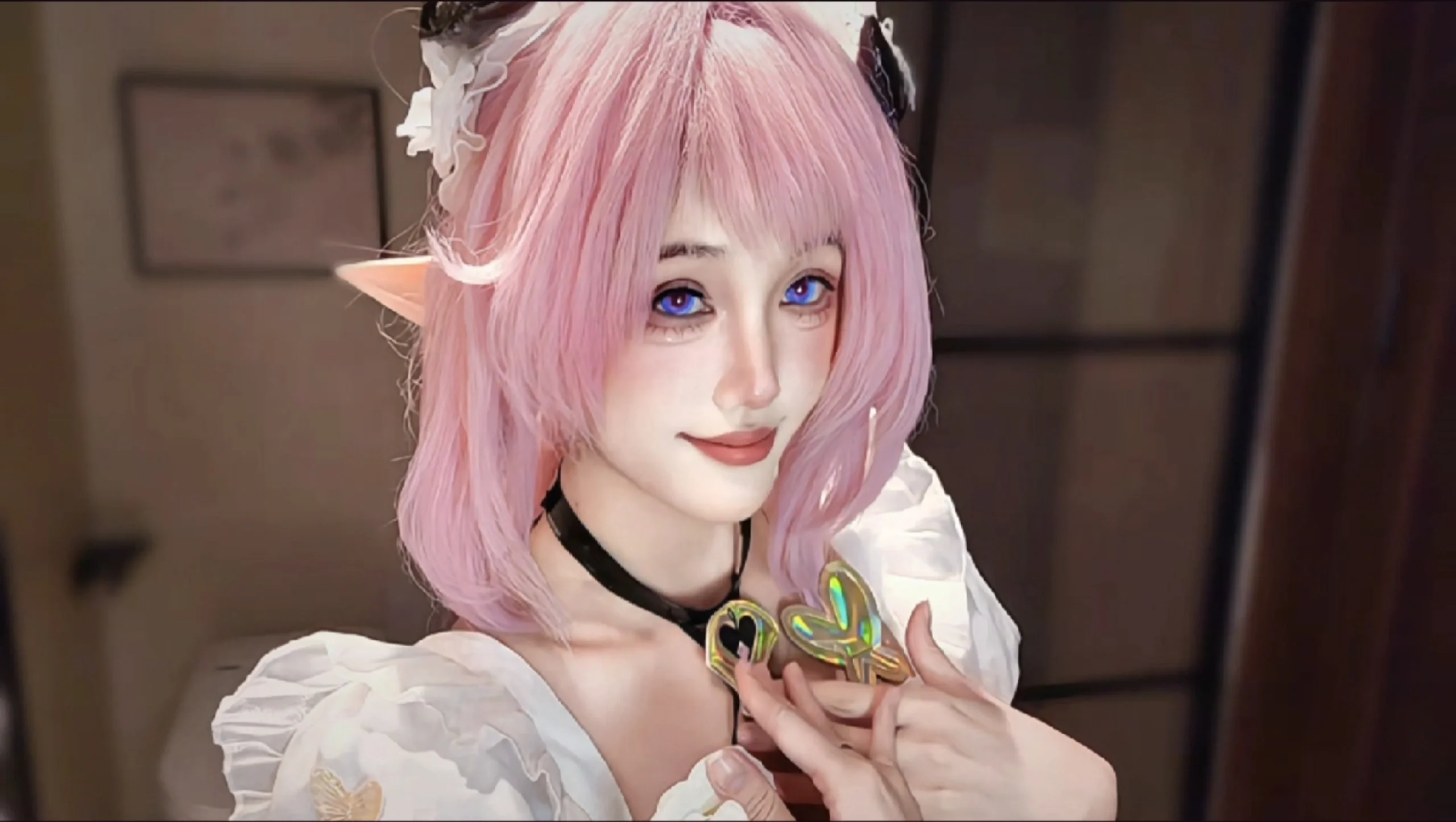 【爱莉cos】音乐会的超大裙摆，还有知更鸟黑化礼服，CICF见 - 第 2 张