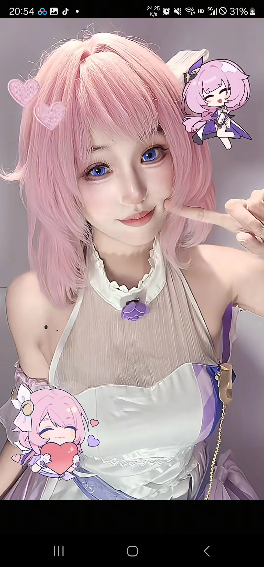 【爱莉cos】音乐会的超大裙摆，还有知更鸟黑化礼服，CICF见 - 第 3 张