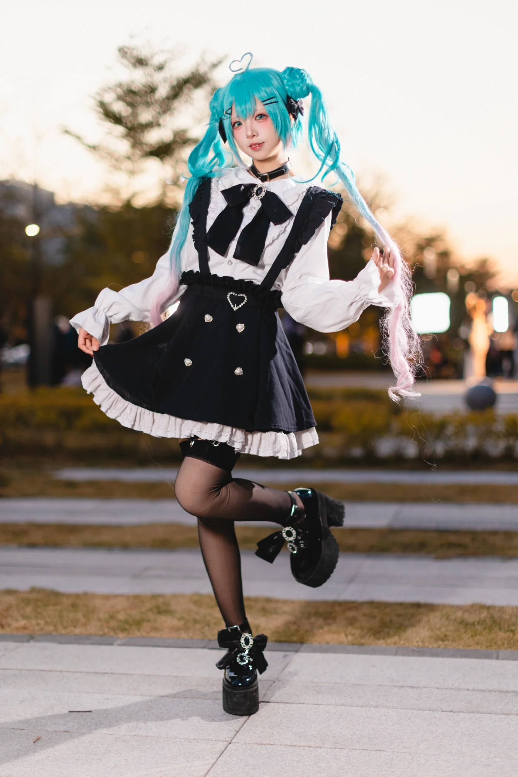 【初音未来cos】地雷系Vocaloid初音，萤火虫漫展D3场照 - 第 3 张