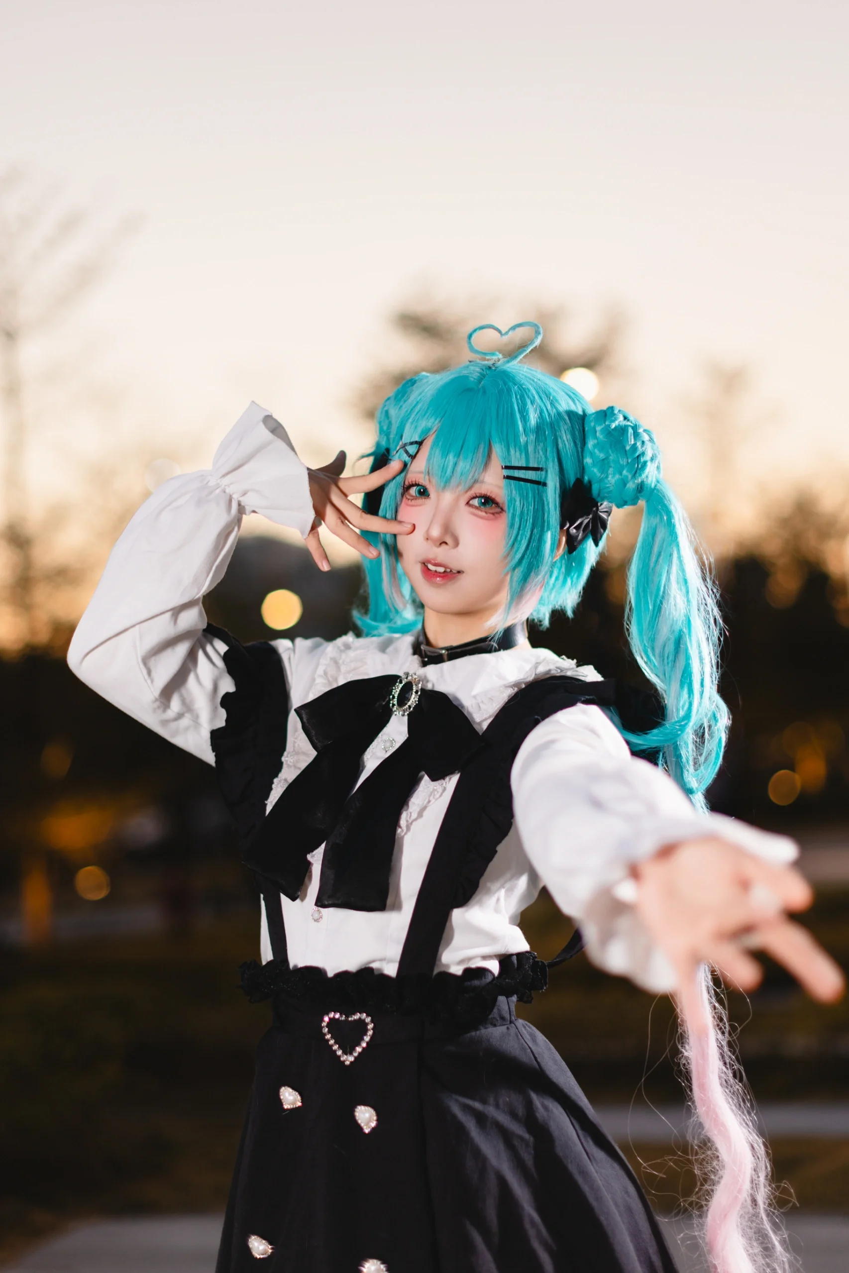 【初音未来cos】地雷系Vocaloid初音，萤火虫漫展D3场照 - 第 7 张