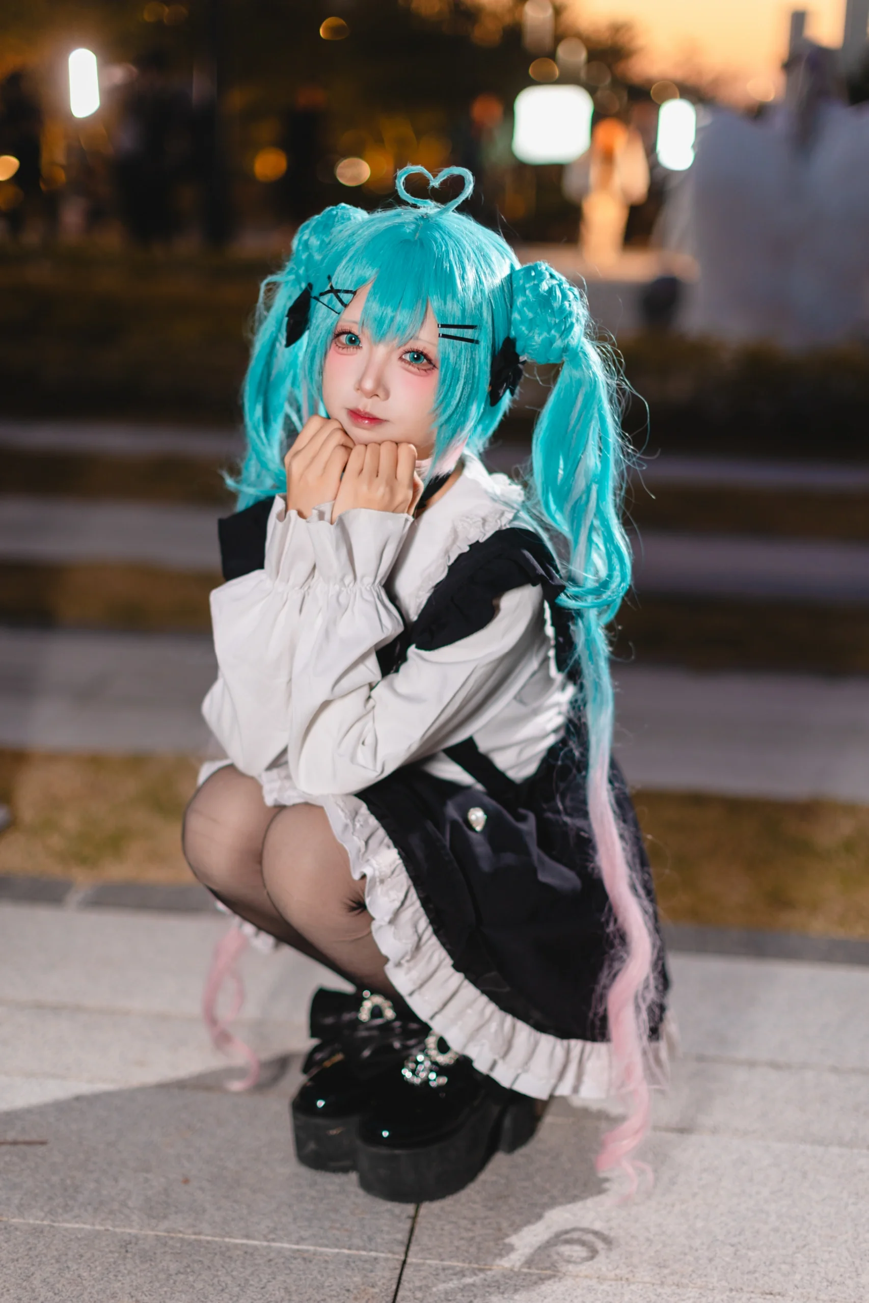 【初音未来cos】地雷系Vocaloid初音，萤火虫漫展D3场照 - 第 8 张