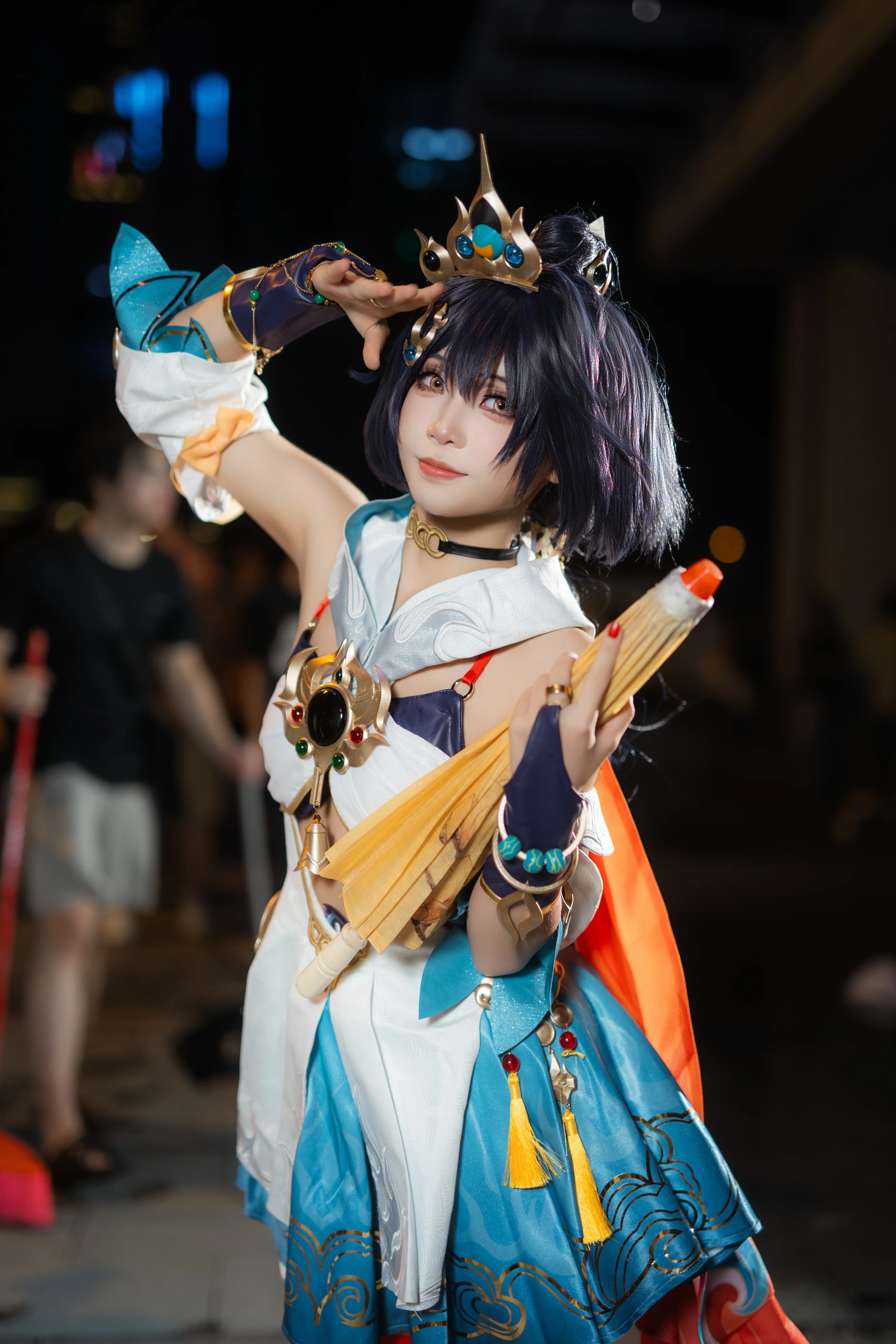 【云璃cos】星穹铁道剑客的萤火虫漫展夜间场照 - 第 1 张