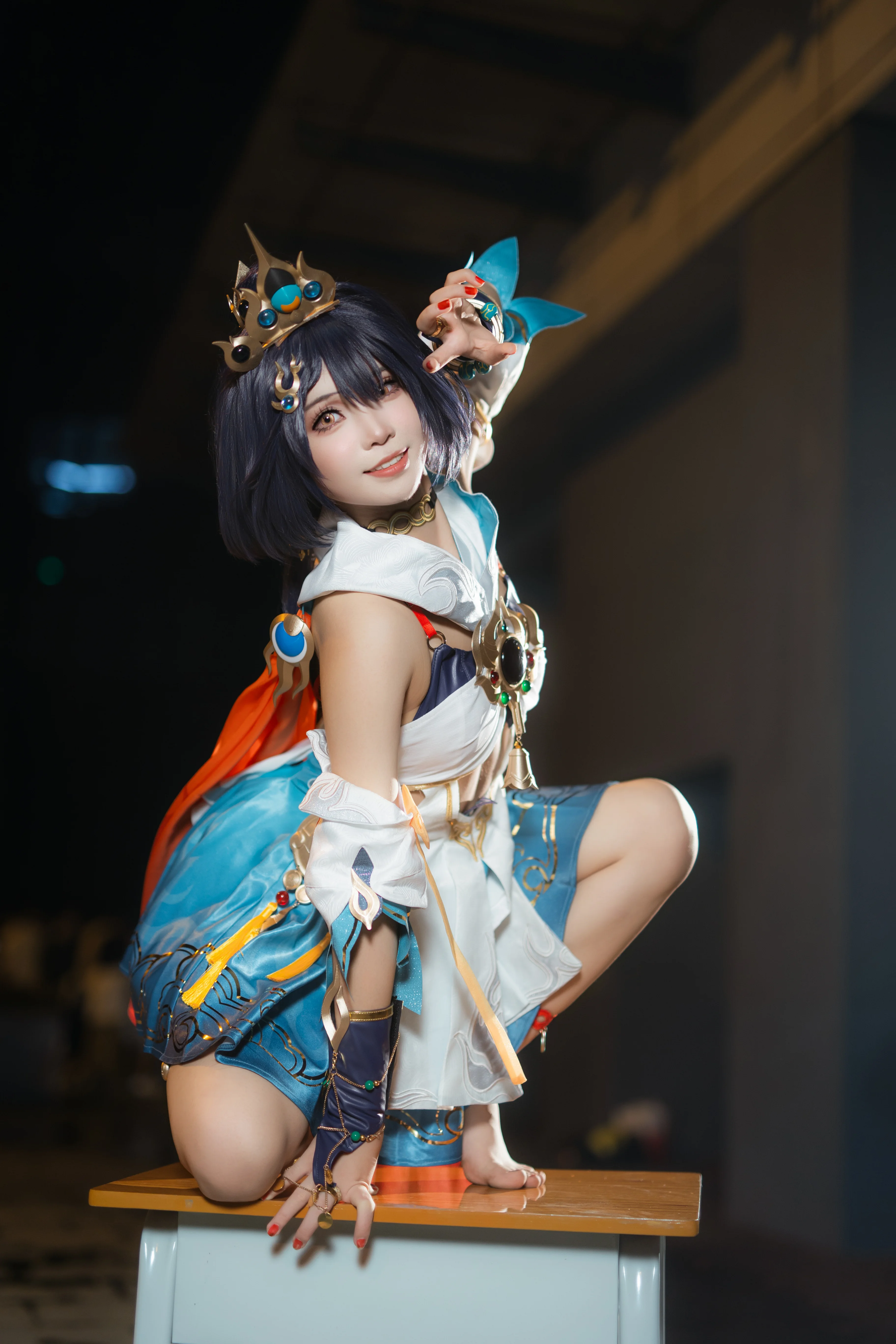 【云璃cos】星穹铁道剑客的萤火虫漫展夜间场照 - 第 5 张