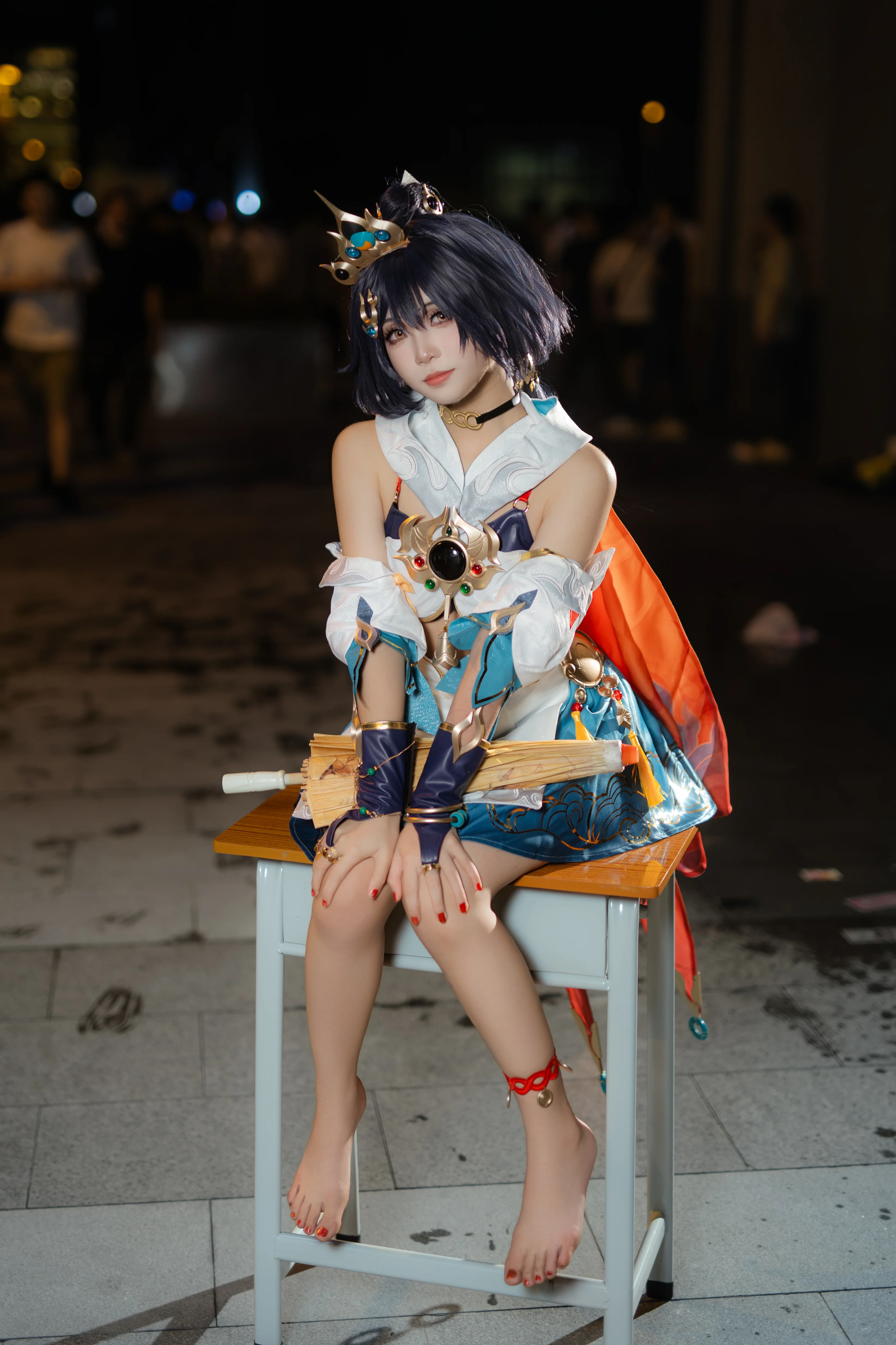 【云璃cos】星穹铁道剑客的萤火虫漫展夜间场照 - 第 7 张