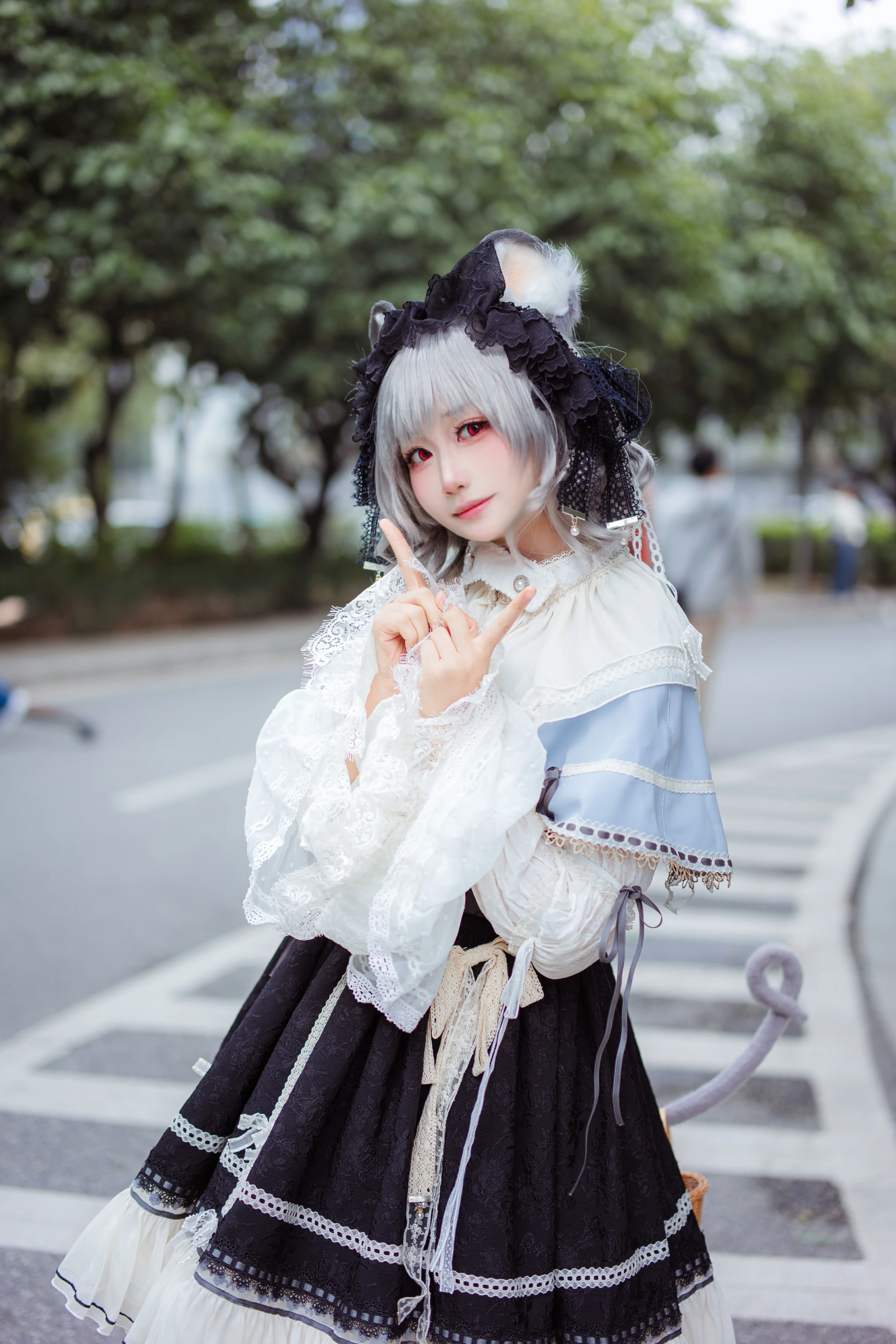 【纳兹琳cos】东方project街头漫步，这套穿搭细节太绝了 - 第 8 张