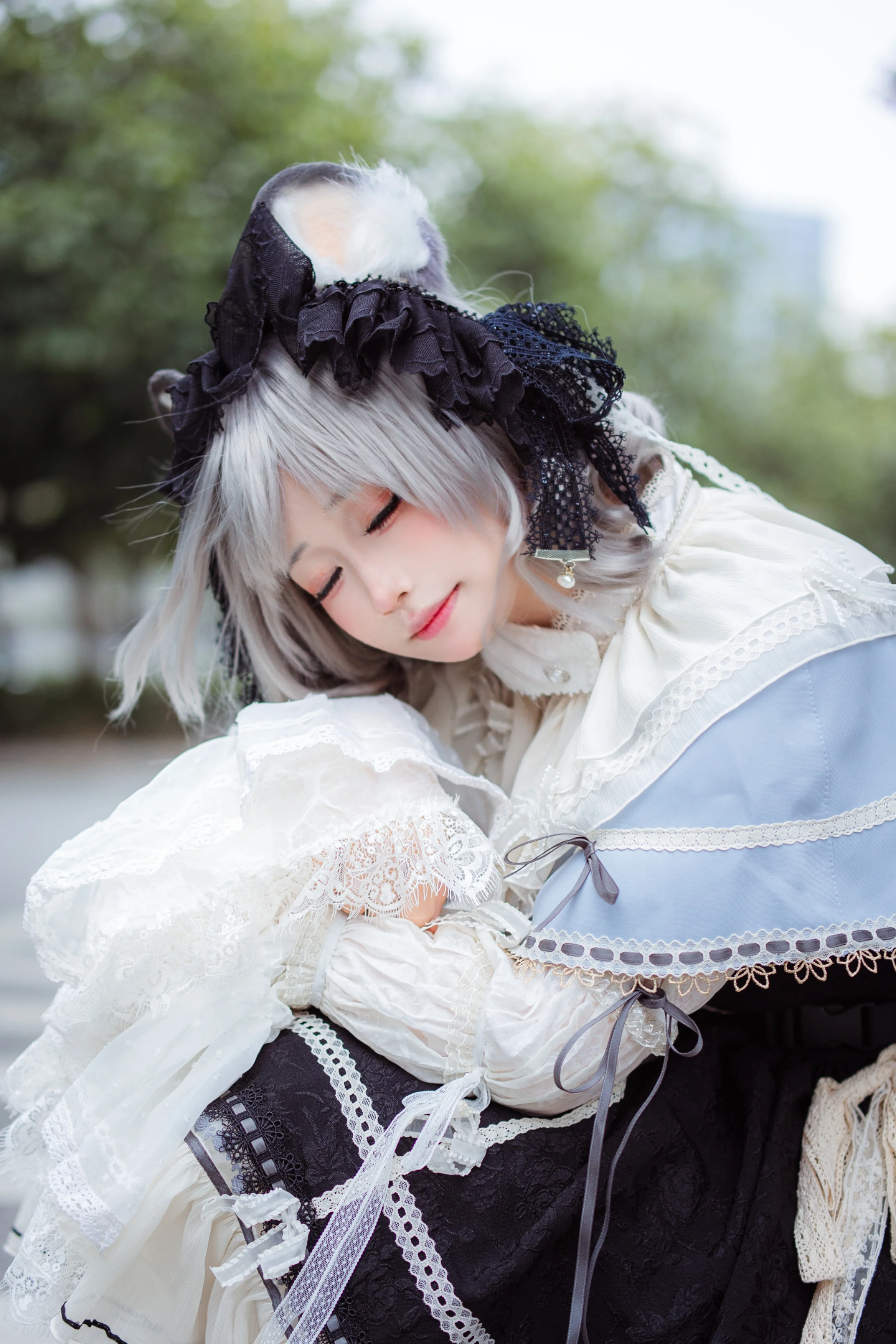 【纳兹琳cos】东方project街头漫步，这套穿搭细节太绝了 - 第 9 张
