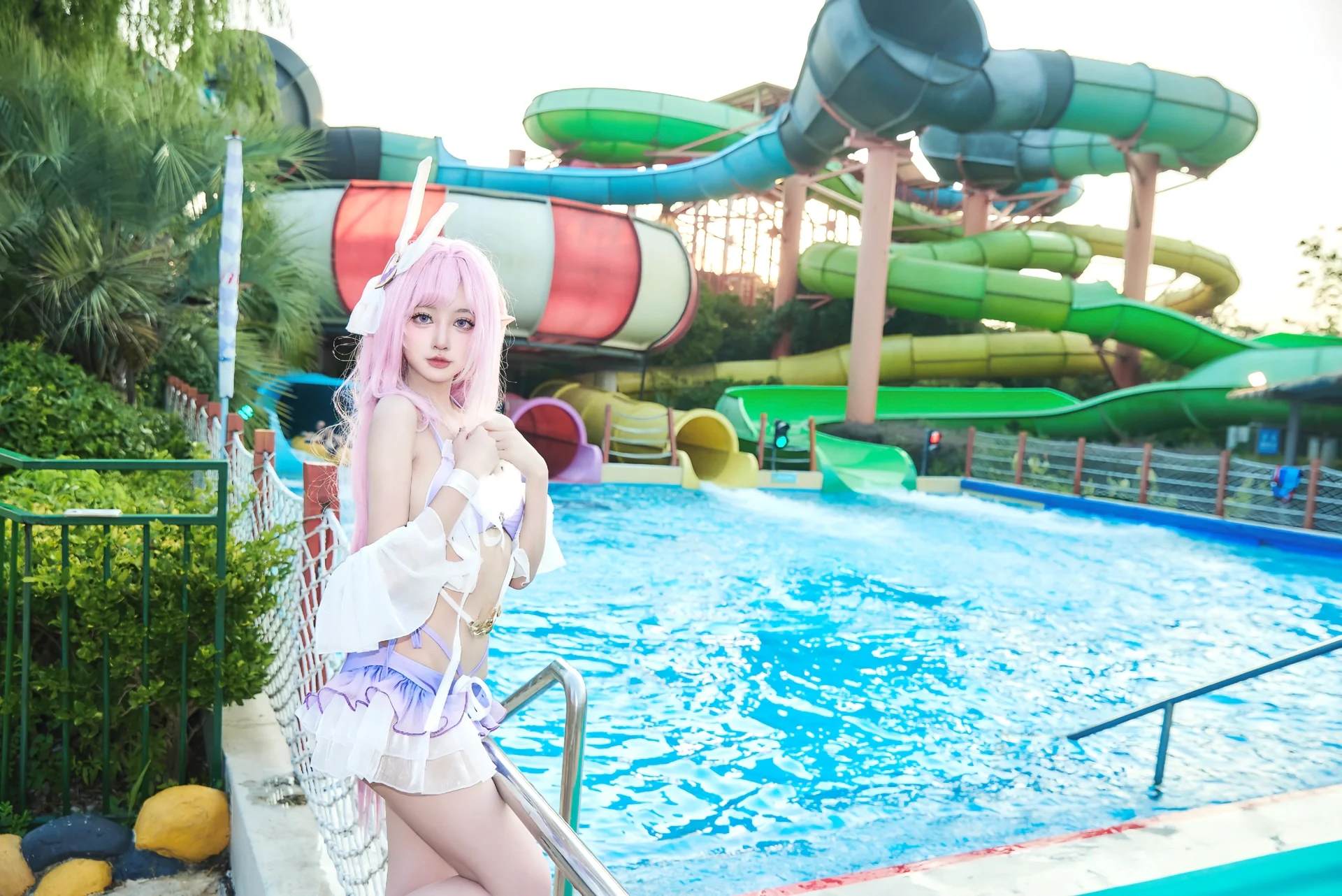 【爱莉希雅cos】夏天就该在水上乐园感受专属的清凉与快乐 - 第 5 张