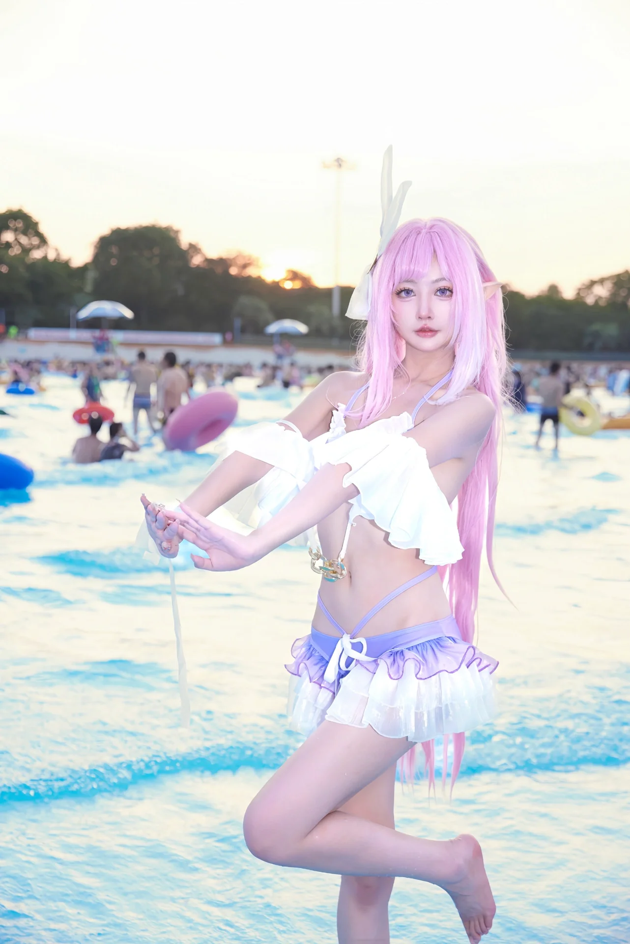 【爱莉希雅cos】夏天就该在水上乐园感受专属的清凉与快乐 - 第 6 张