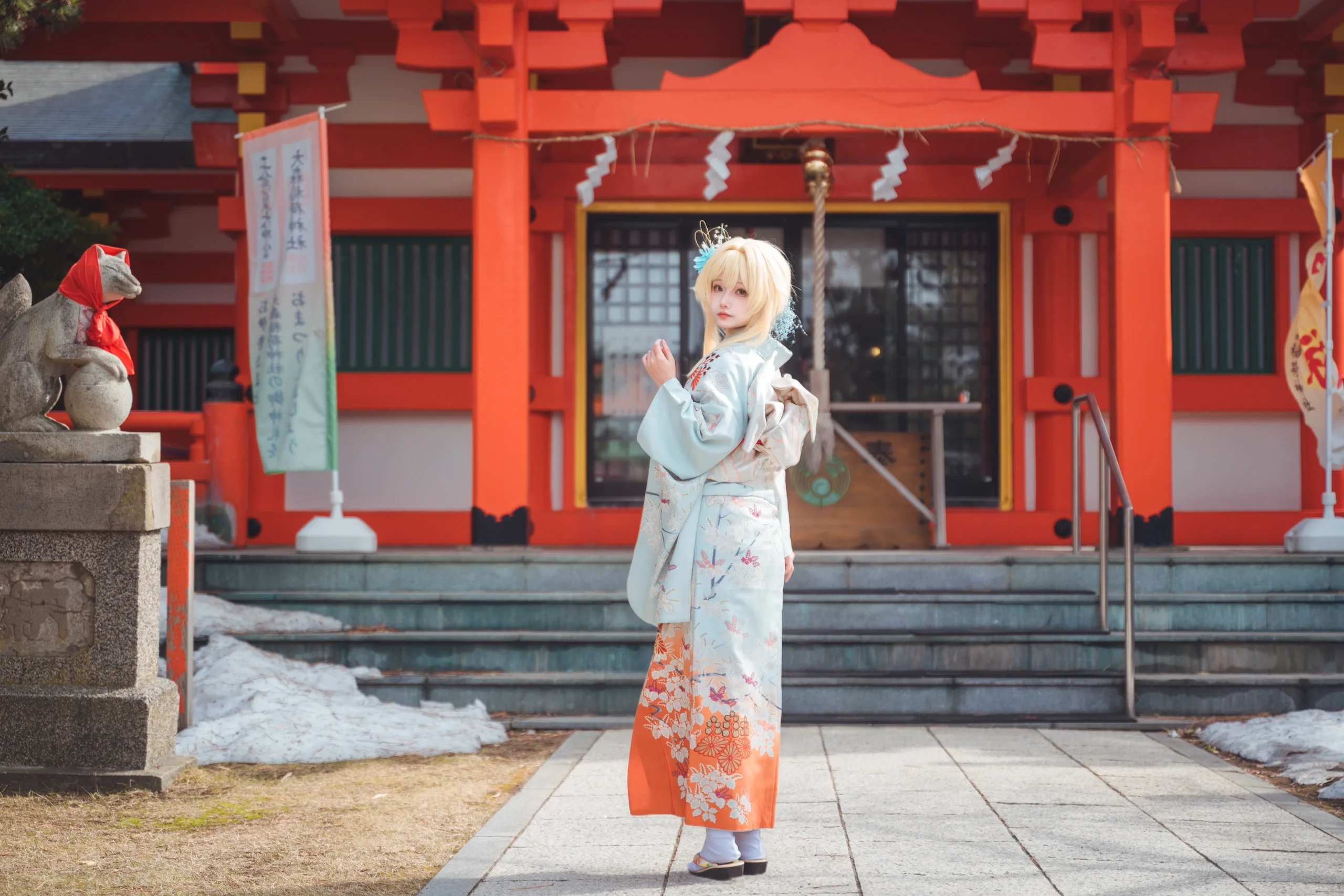 【荧cos】原神，冬日海岸神社的定格 - 第 2 张