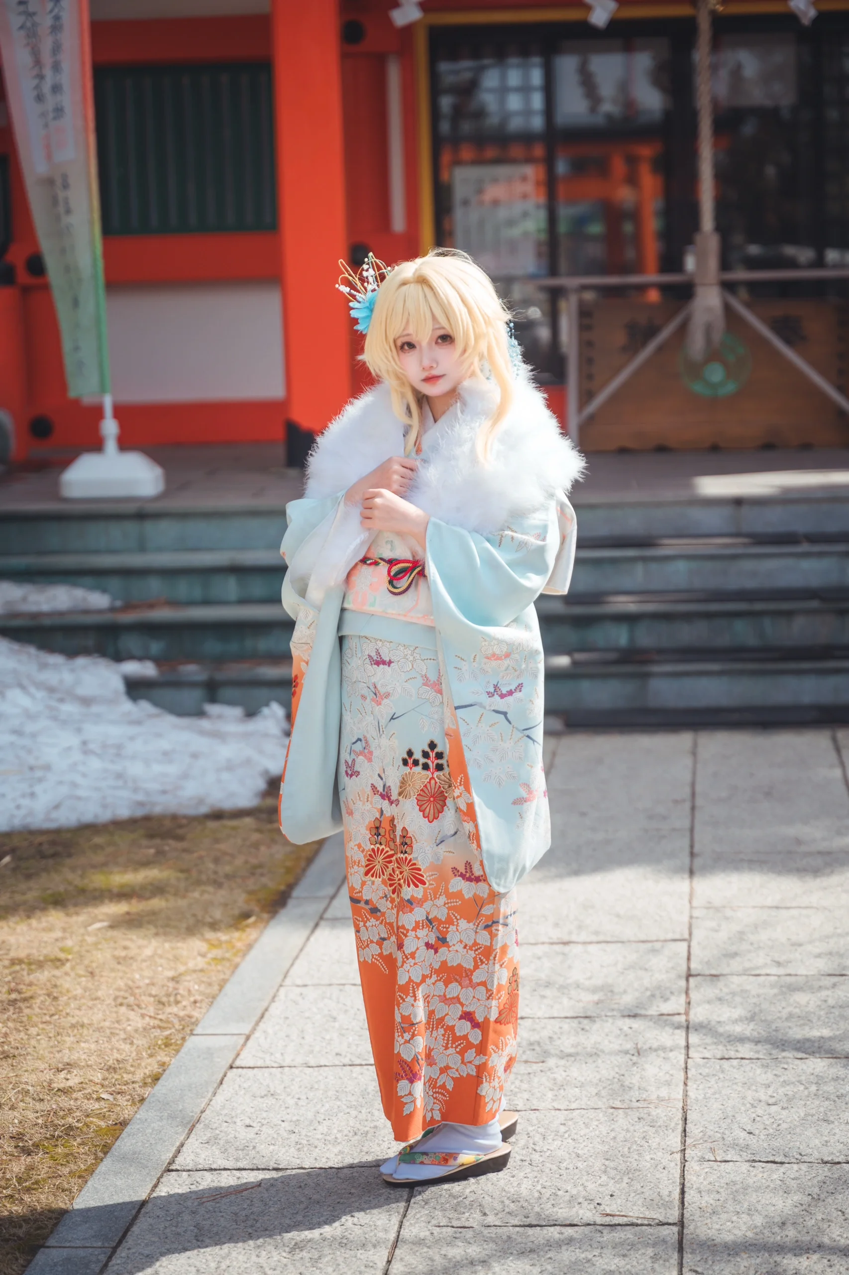 【荧cos】原神，冬日海岸神社的定格