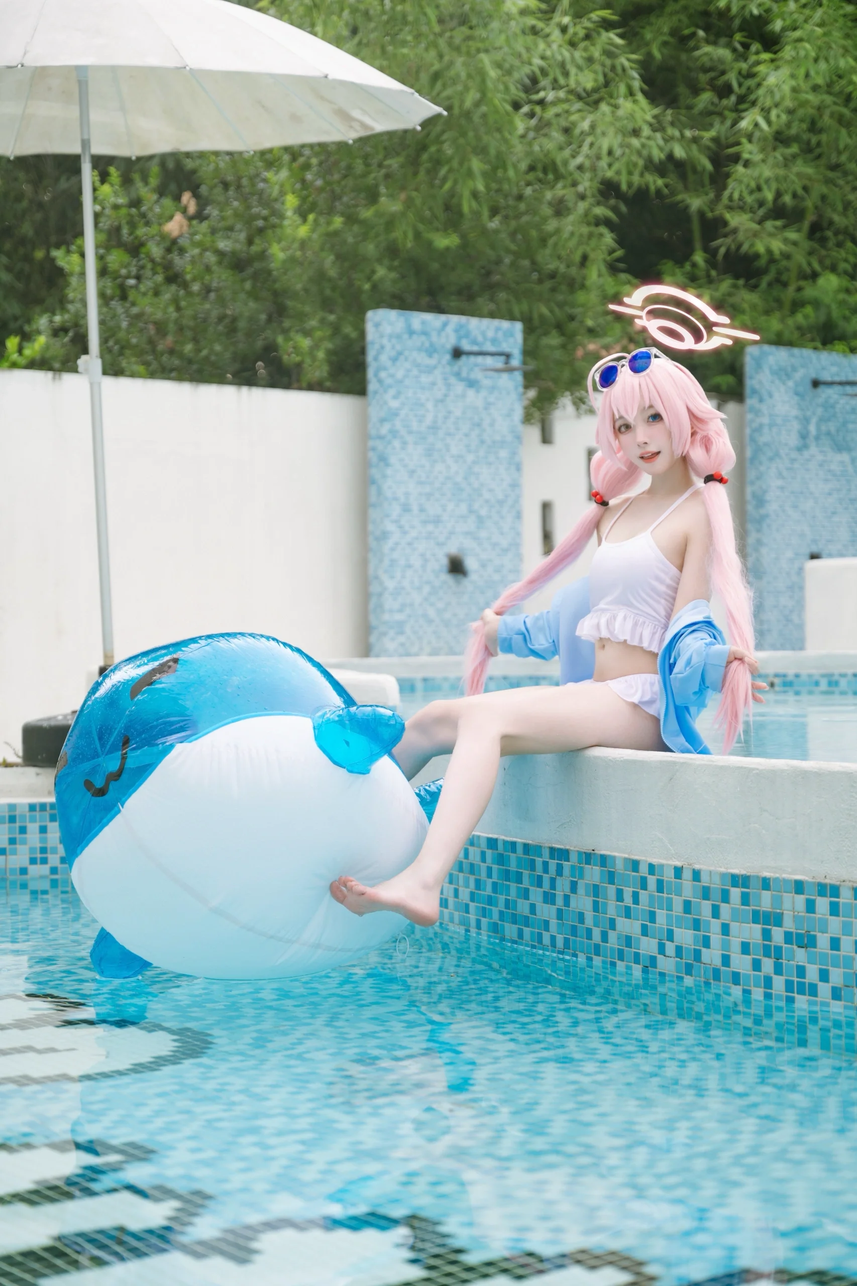 【小鸟游星野cos】蔚蓝档案夏日摸鱼计划正式启动 - 第 1 张