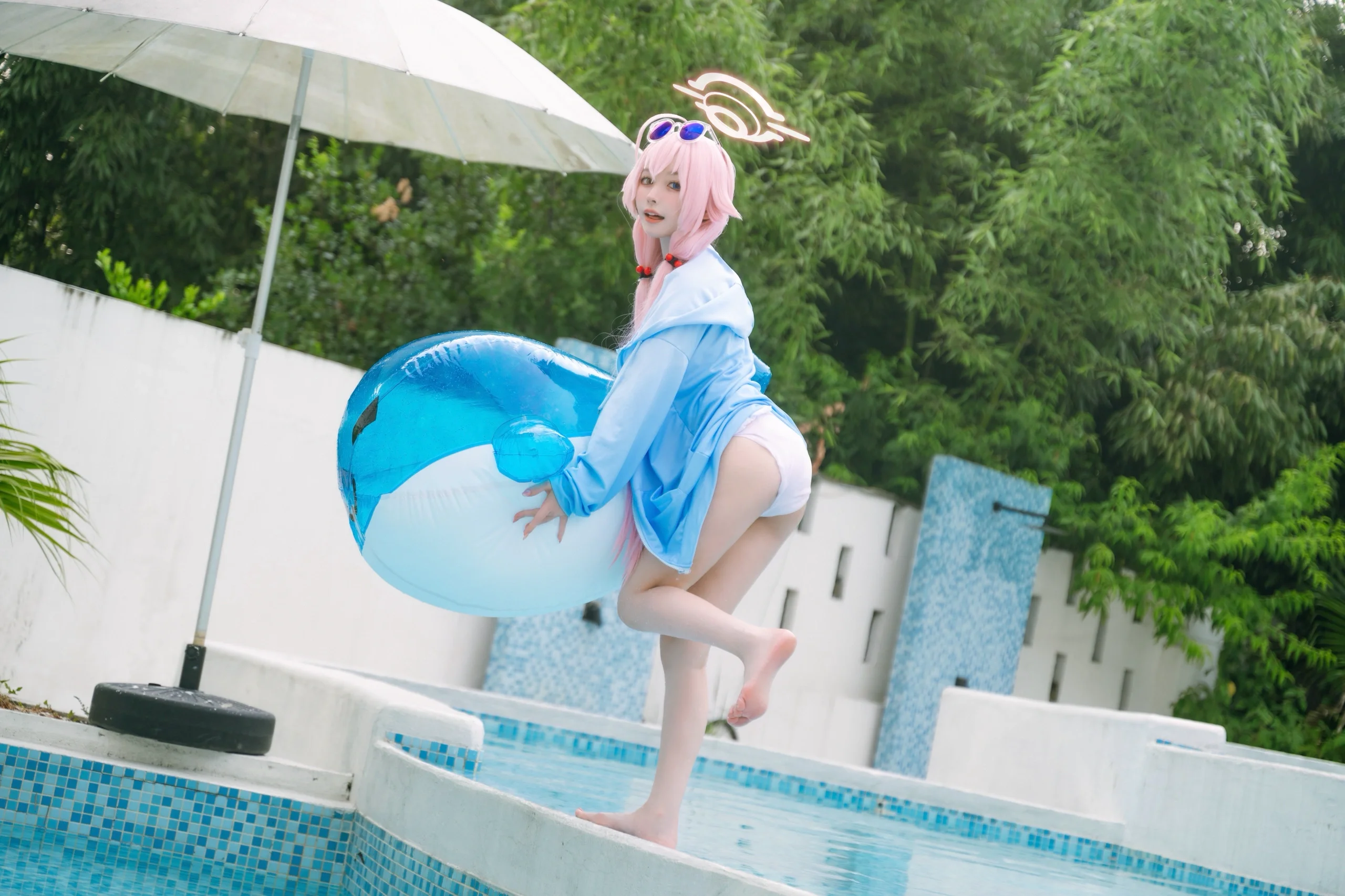 【小鸟游星野cos】蔚蓝档案夏日摸鱼计划正式启动 - 第 8 张
