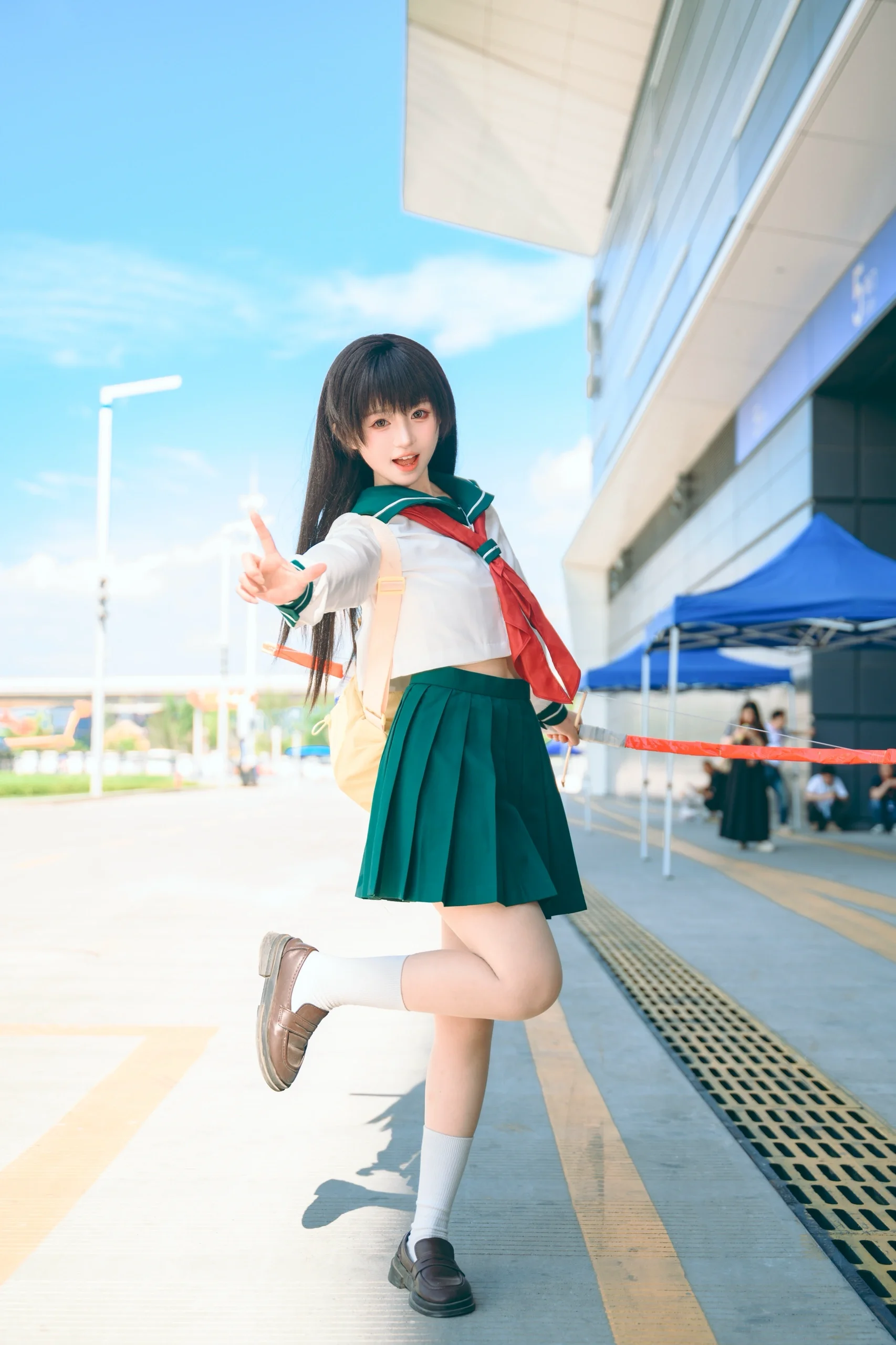 【戈薇cos】犬夜叉里的弓道少女，漫展现场活力全开 - 第 1 张