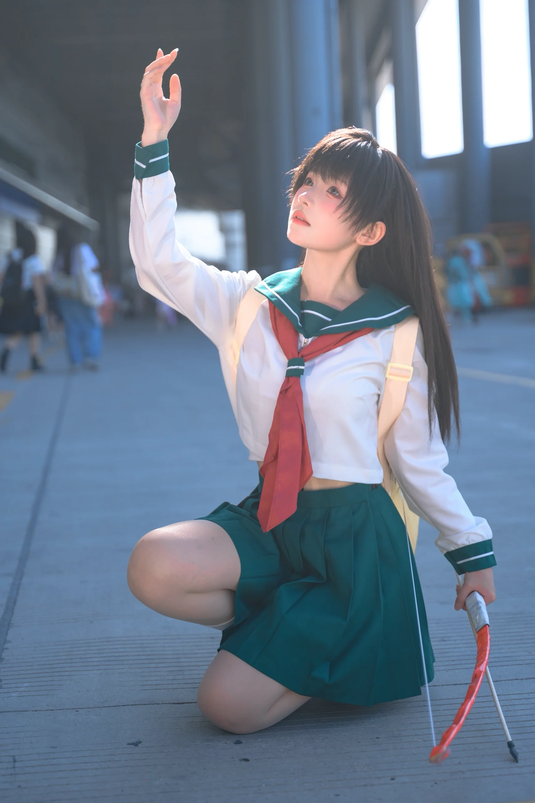 【戈薇cos】犬夜叉里的弓道少女，漫展现场活力全开 - 第 4 张