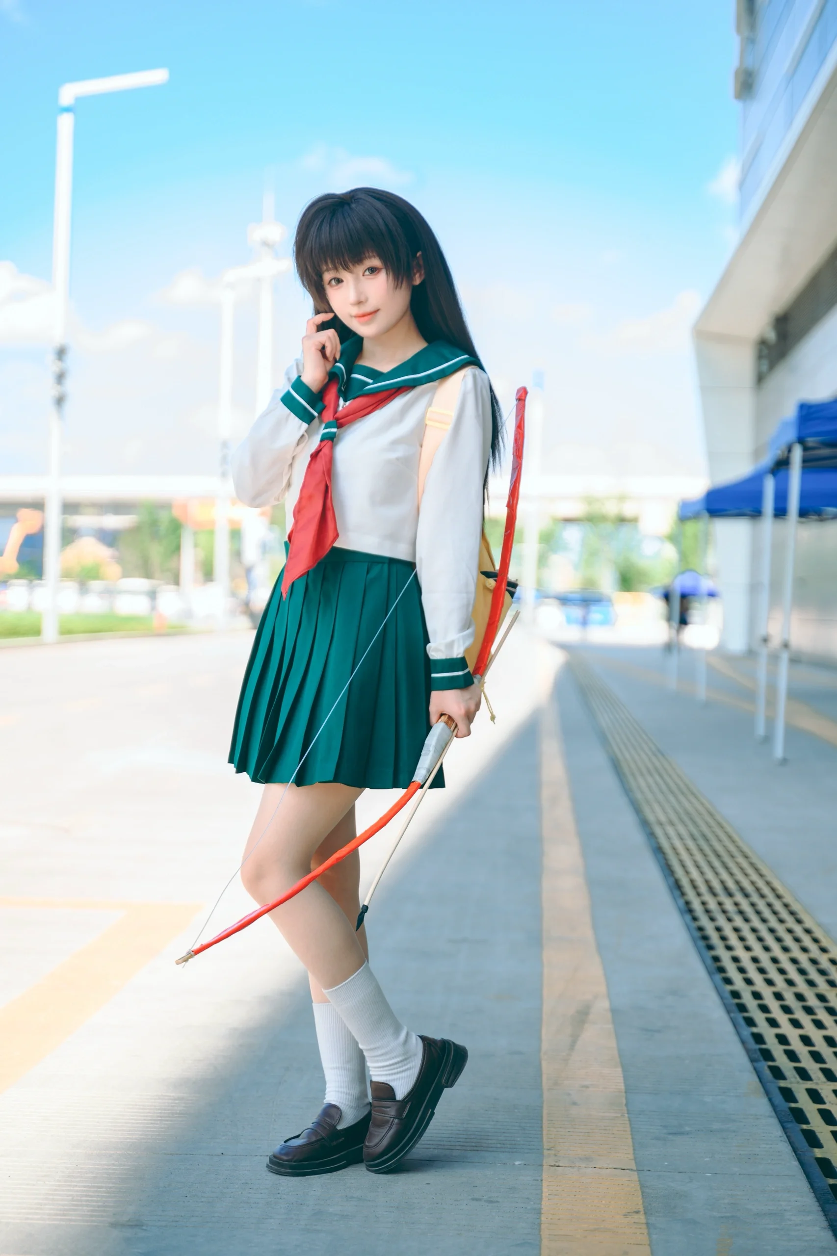 【戈薇cos】犬夜叉里的弓道少女，漫展现场活力全开 - 第 7 张