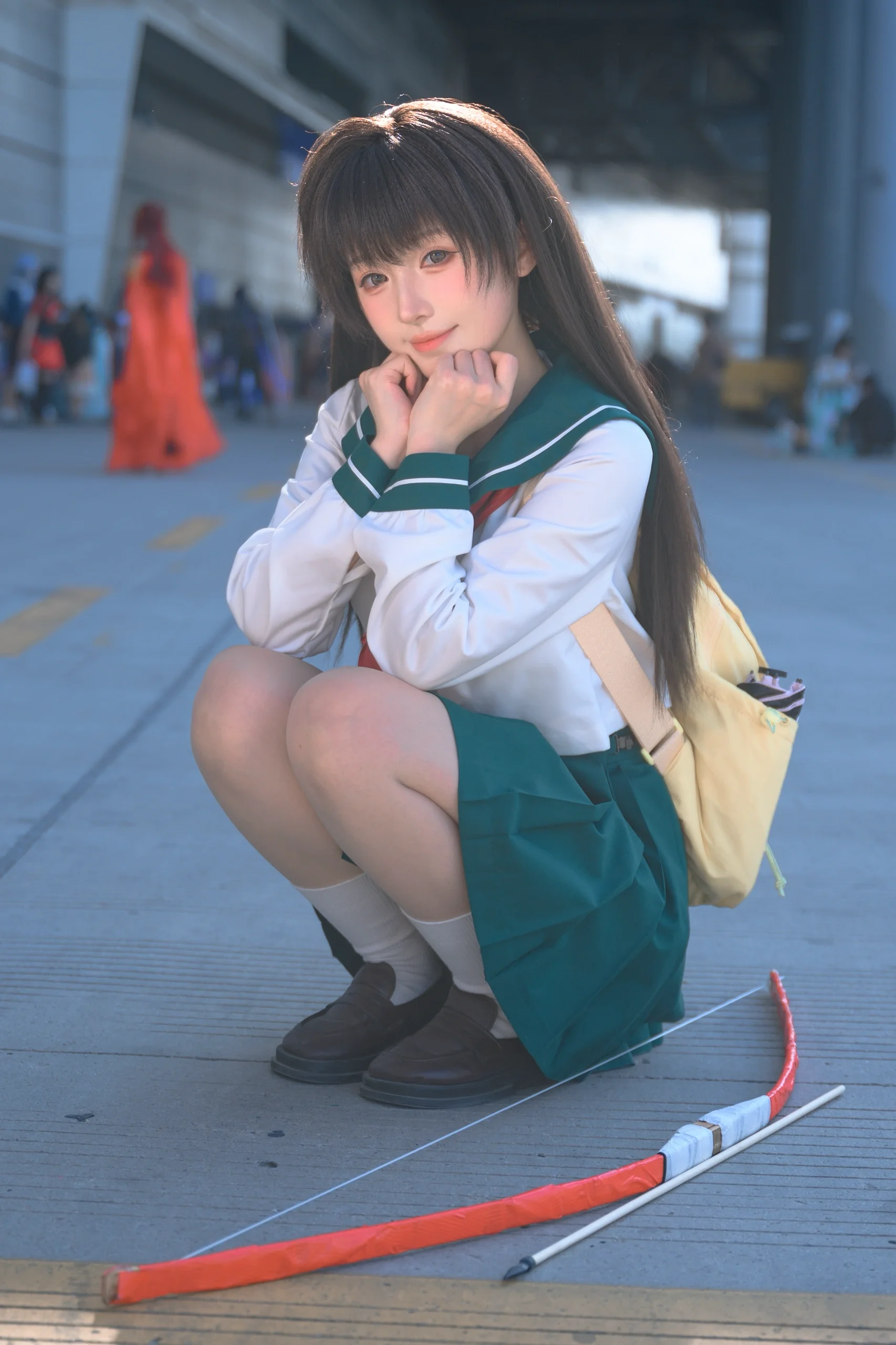 【戈薇cos】犬夜叉里的弓道少女，漫展现场活力全开 - 第 9 张