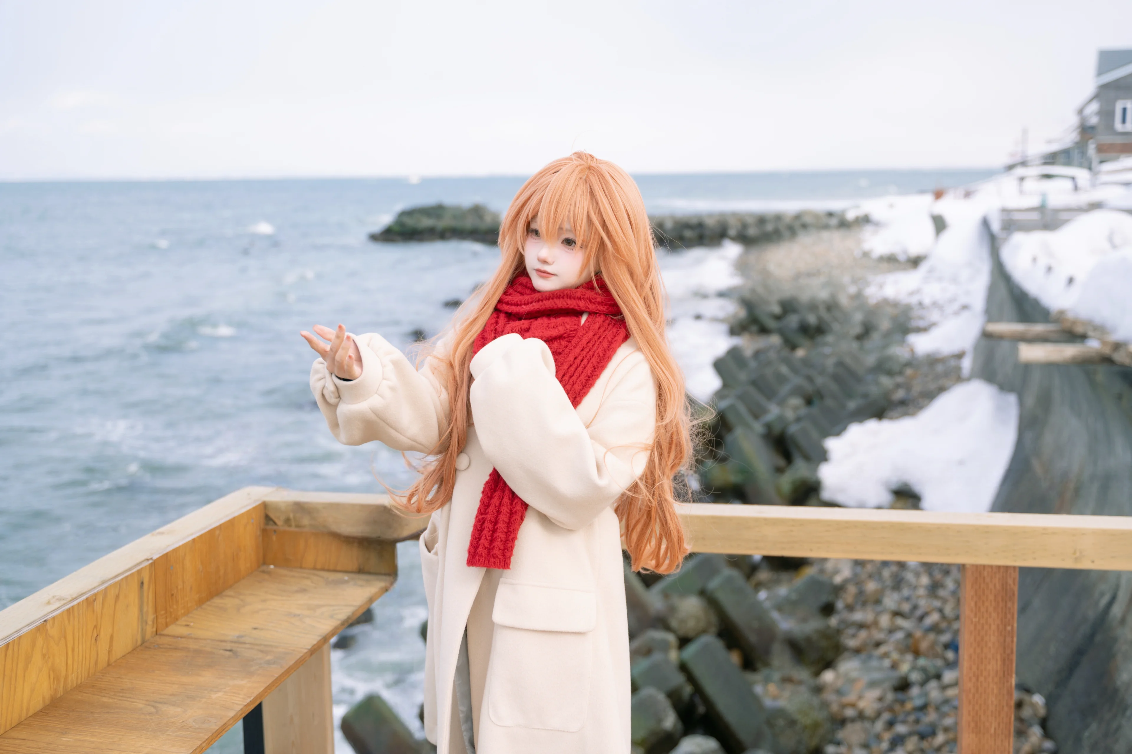 [Aisaka Taiga Cosplay] Toradora!'s Winter Station, the Palmtop Tiger in the Snow Country - Image 7