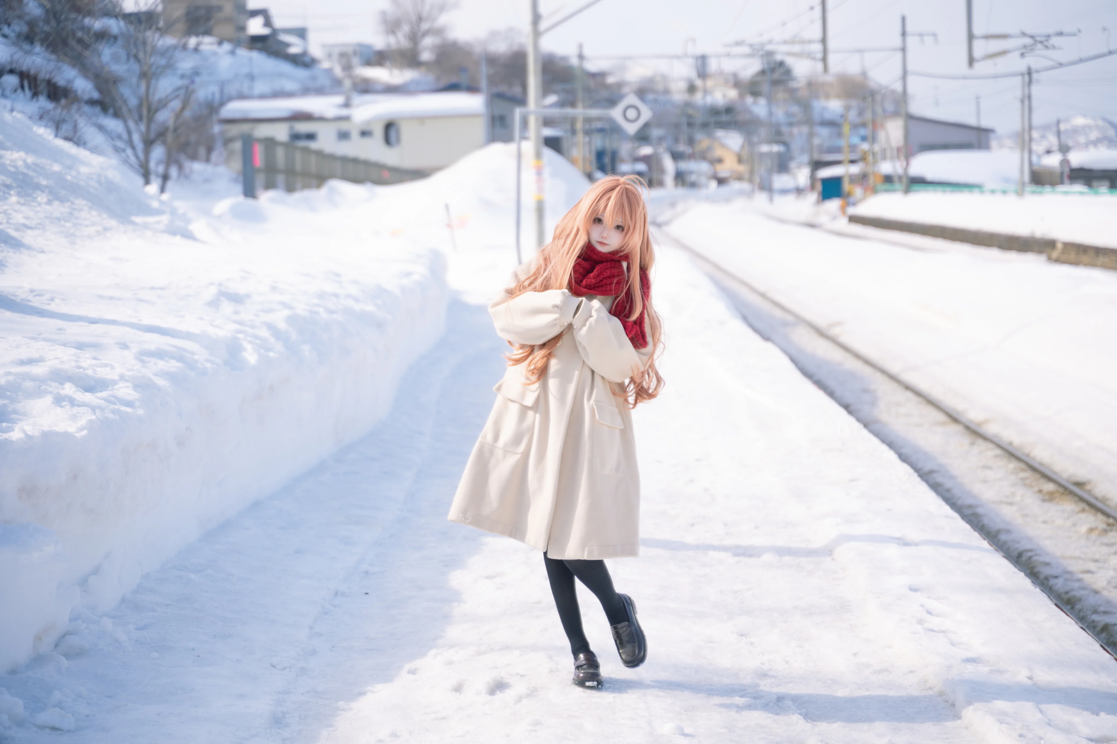 [Aisaka Taiga Cosplay] Toradora!'s Winter Station, the Palmtop Tiger in the Snow Country - Image 9