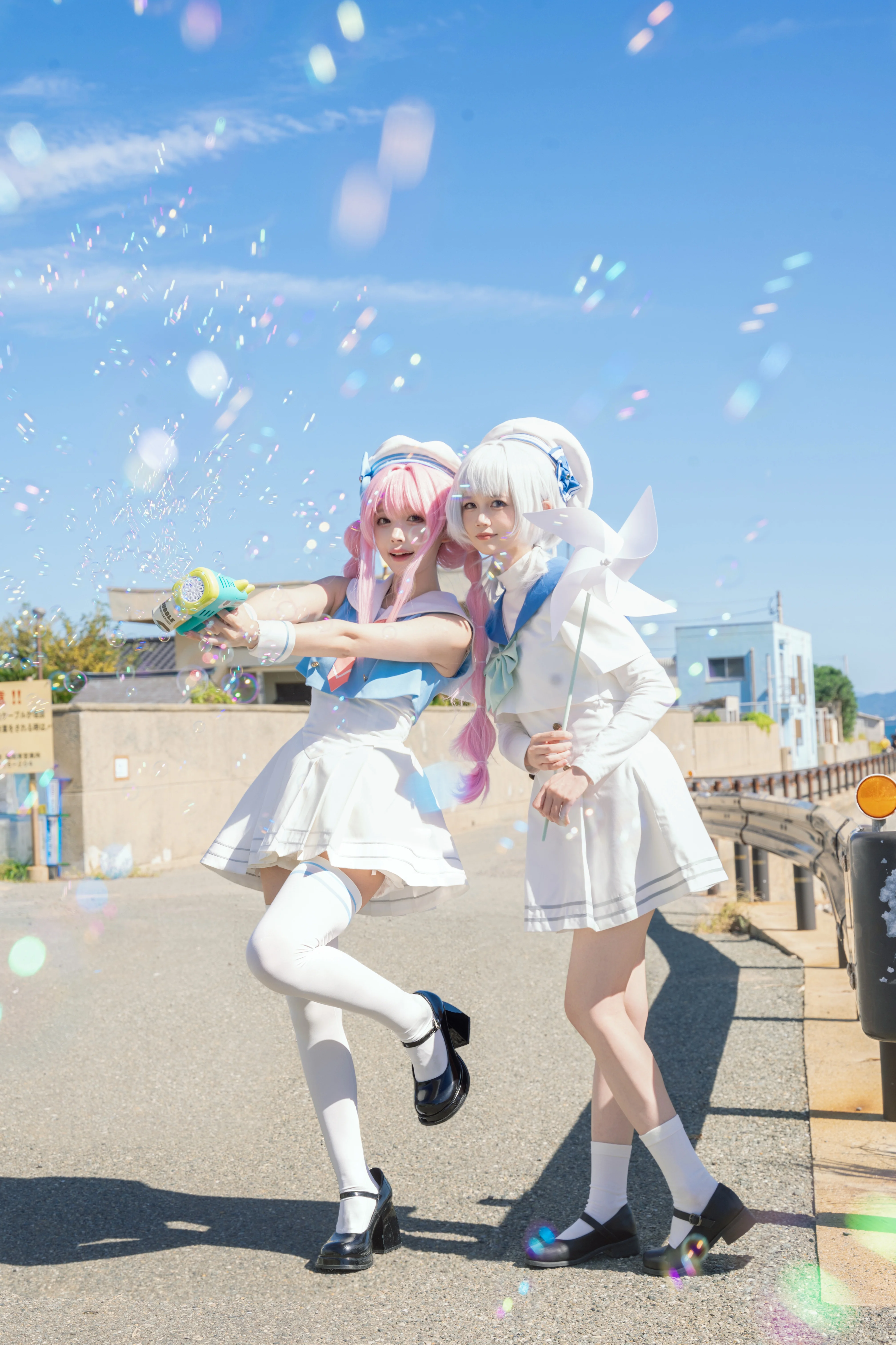 【要乐奈与千早爱音cos】BanG Dream! It's MyGO!!!!!海港码头的夏日晴空
