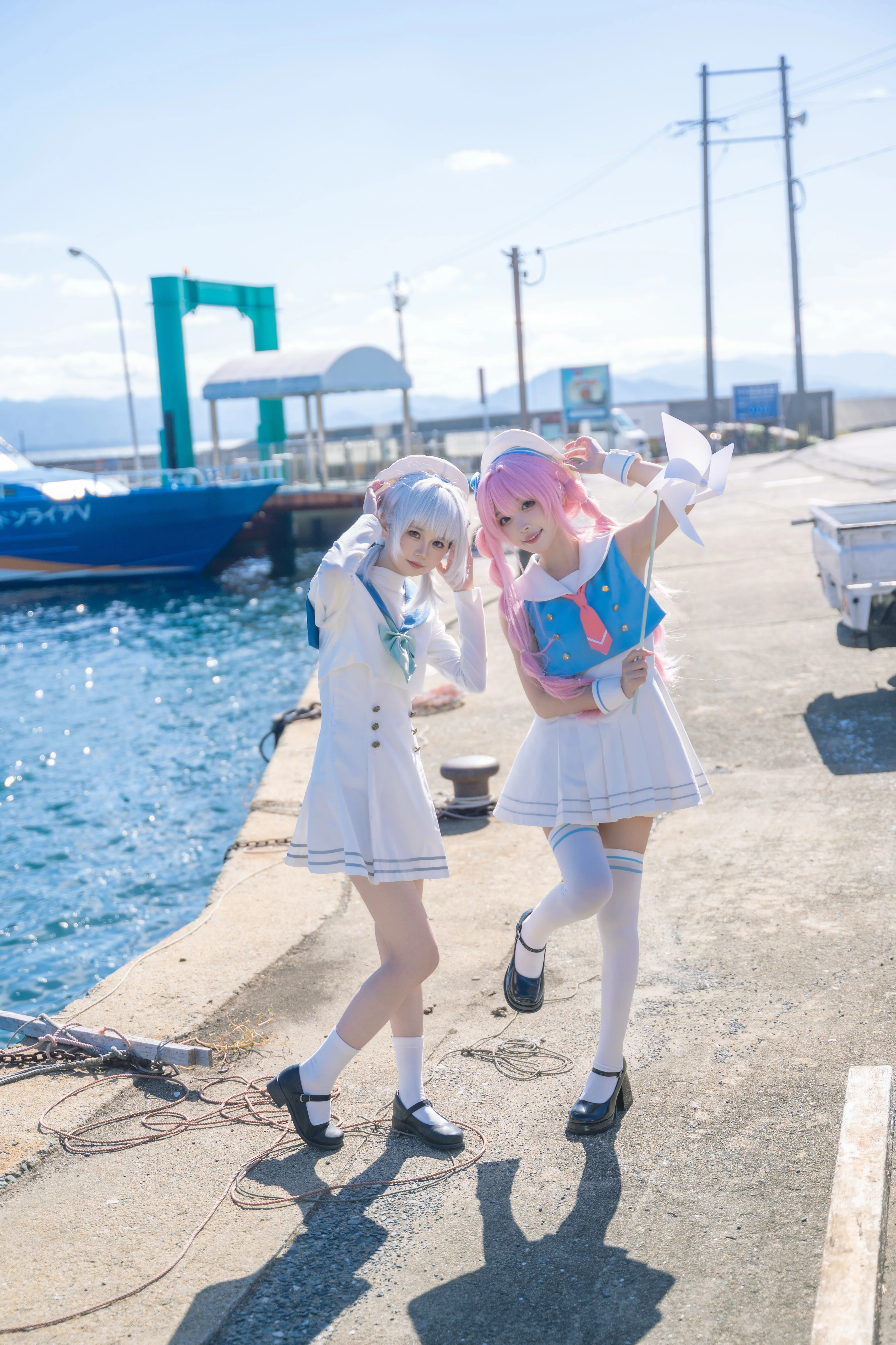 【要樂奈與千早愛音cos】BanG Dream! It's MyGO!!!!!海港碼頭的夏日晴空 - 第 8 張