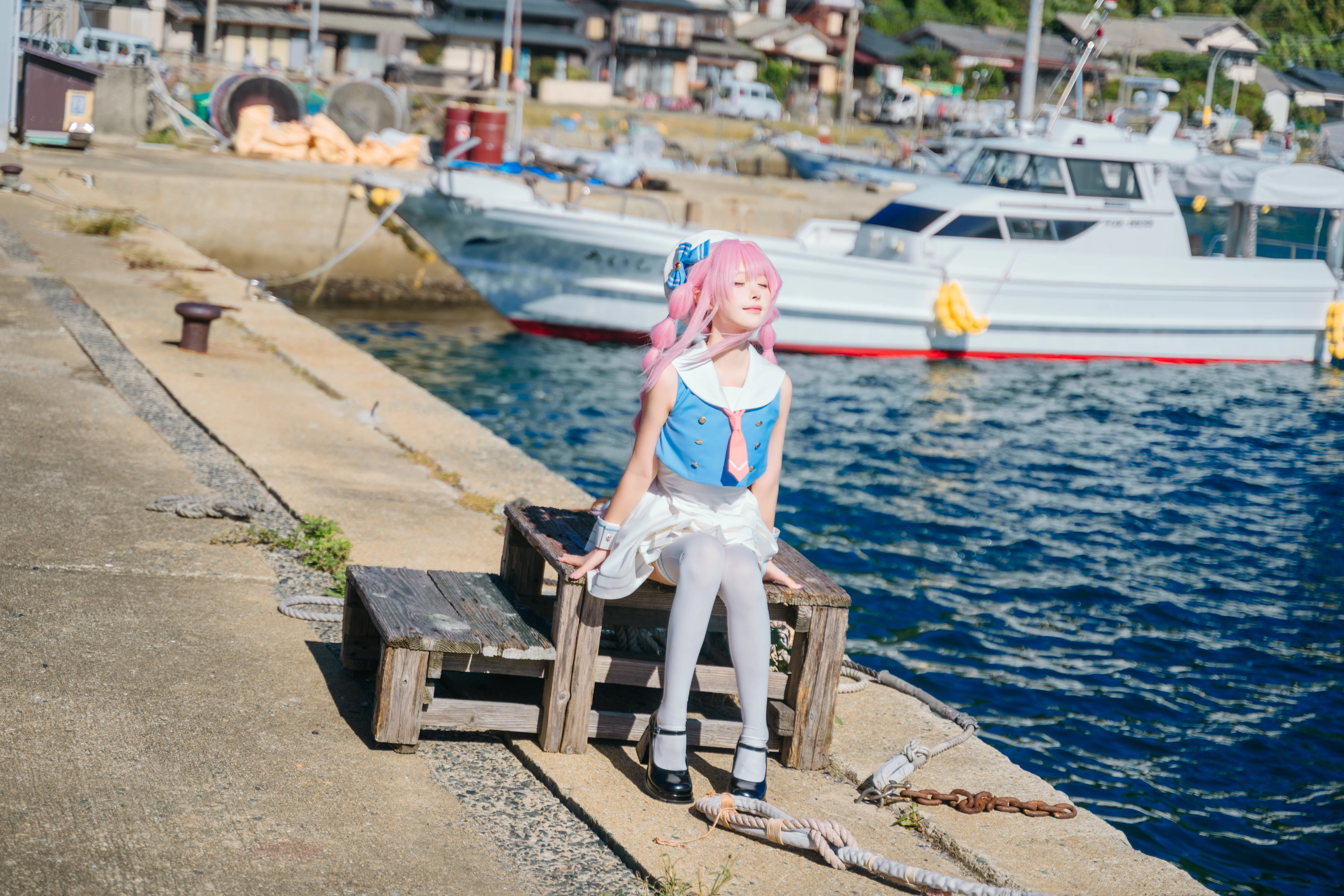 【千早愛音 コスプレ】海風と小さな風車、MyGO!!!!!の夏日航海記録 - 10 枚目