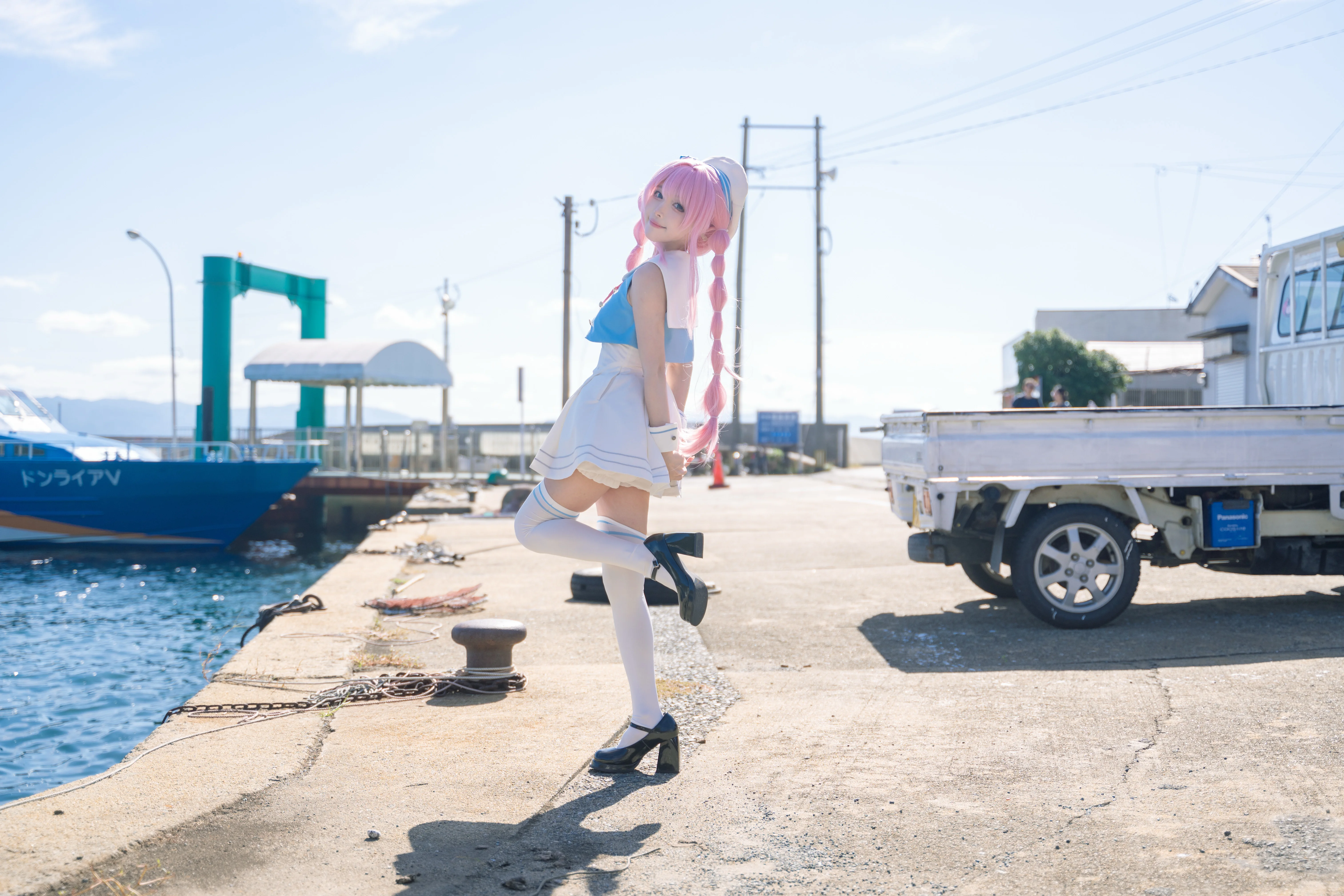 【千早愛音 コスプレ】海風と小さな風車、MyGO!!!!!の夏日航海記録 - 2 枚目