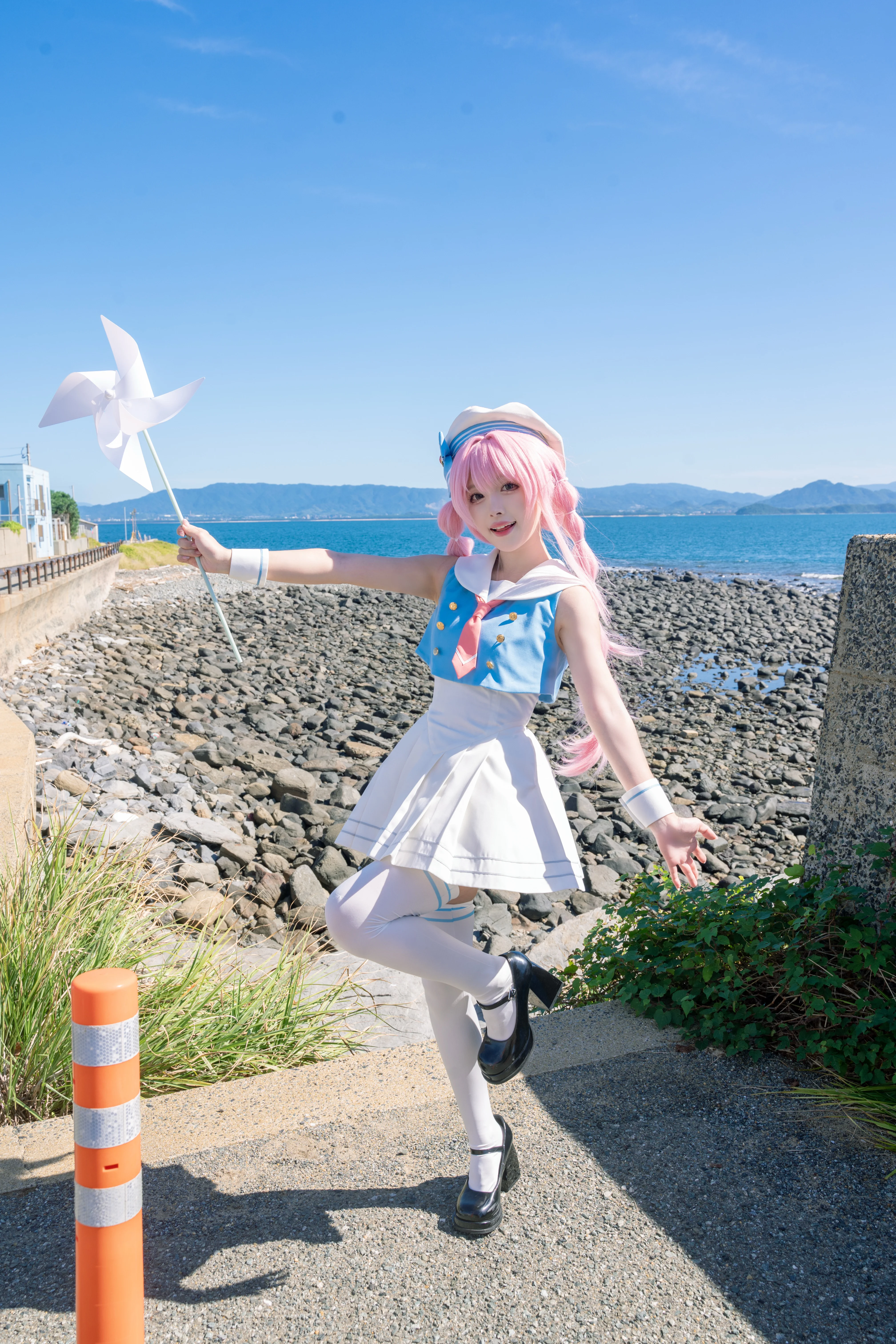 【千早愛音 コスプレ】海風と小さな風車、MyGO!!!!!の夏日航海記録 - 3 枚目