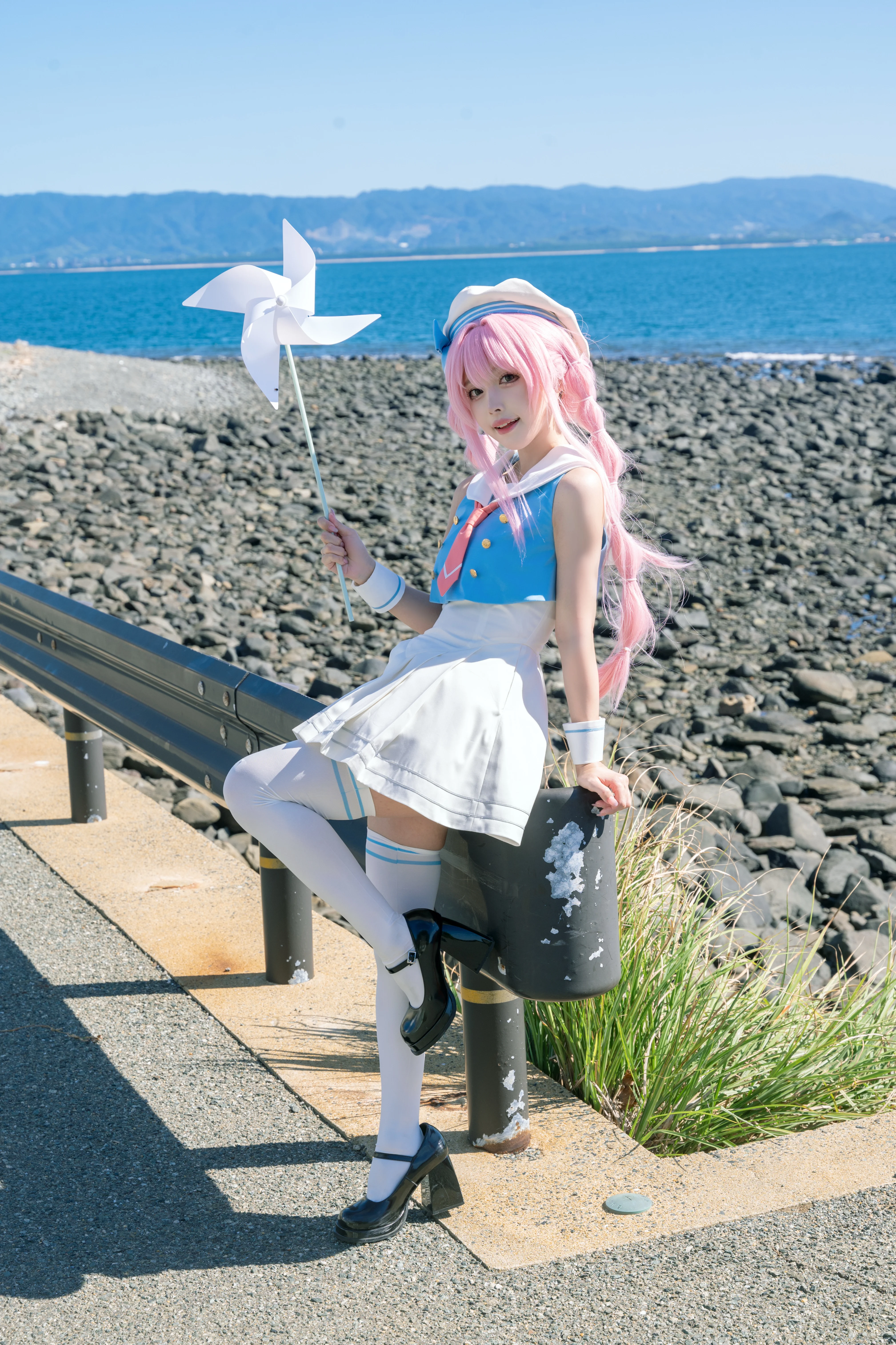 【千早愛音 コスプレ】海風と小さな風車、MyGO!!!!!の夏日航海記録 - 4 枚目