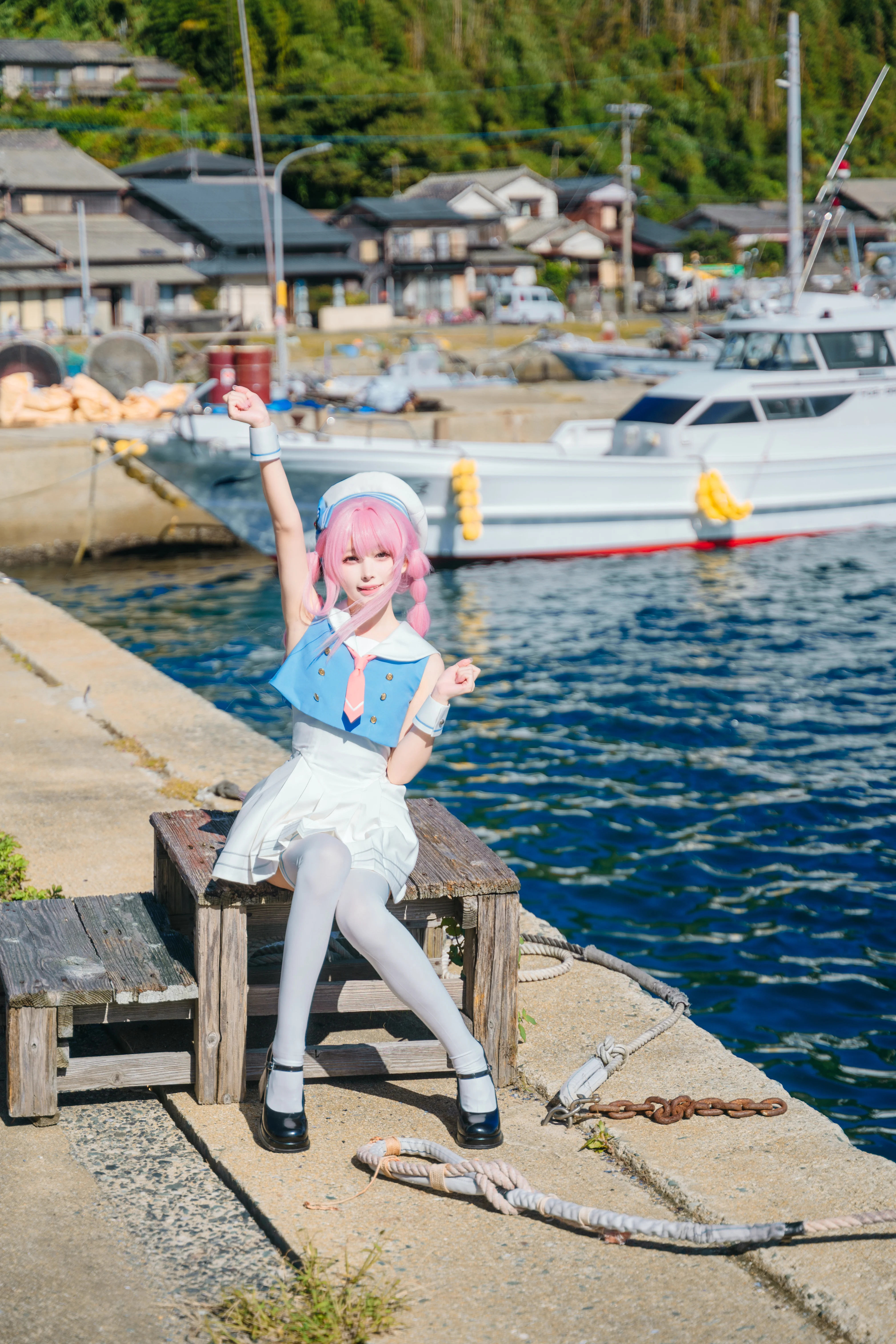 【千早愛音 コスプレ】海風と小さな風車、MyGO!!!!!の夏日航海記録 - 8 枚目