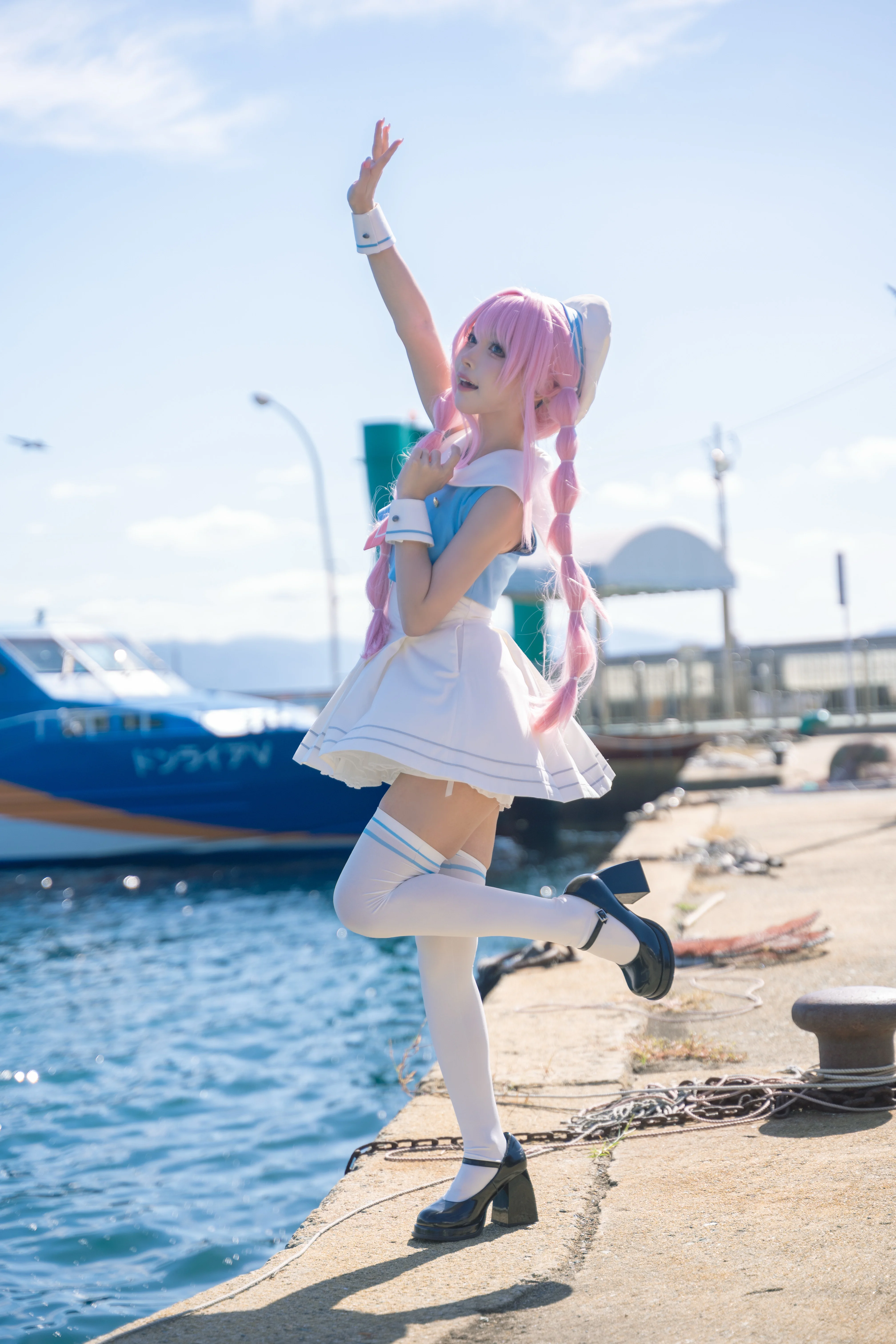 【千早愛音 コスプレ】海風と小さな風車、MyGO!!!!!の夏日航海記録 - 9 枚目