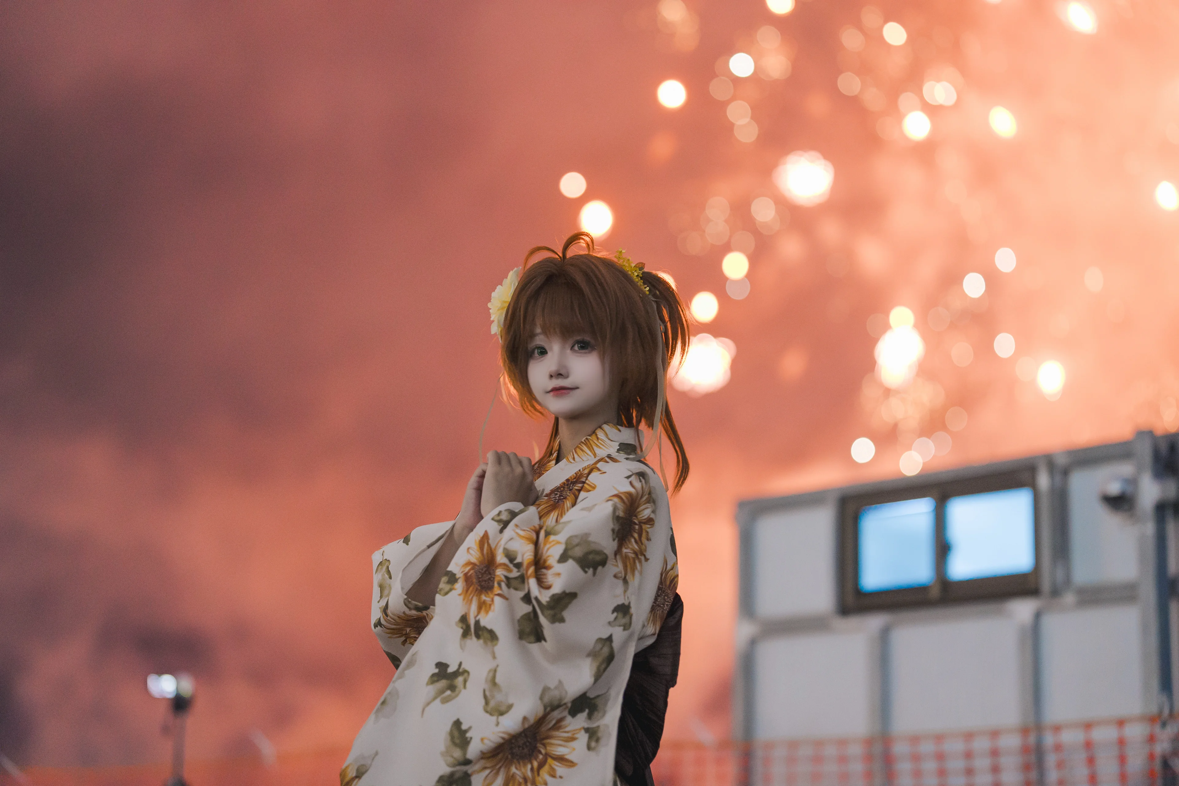 【魔卡少女樱cos】绚烂夏日烟火下的浪漫一瞬 - 第 2 张