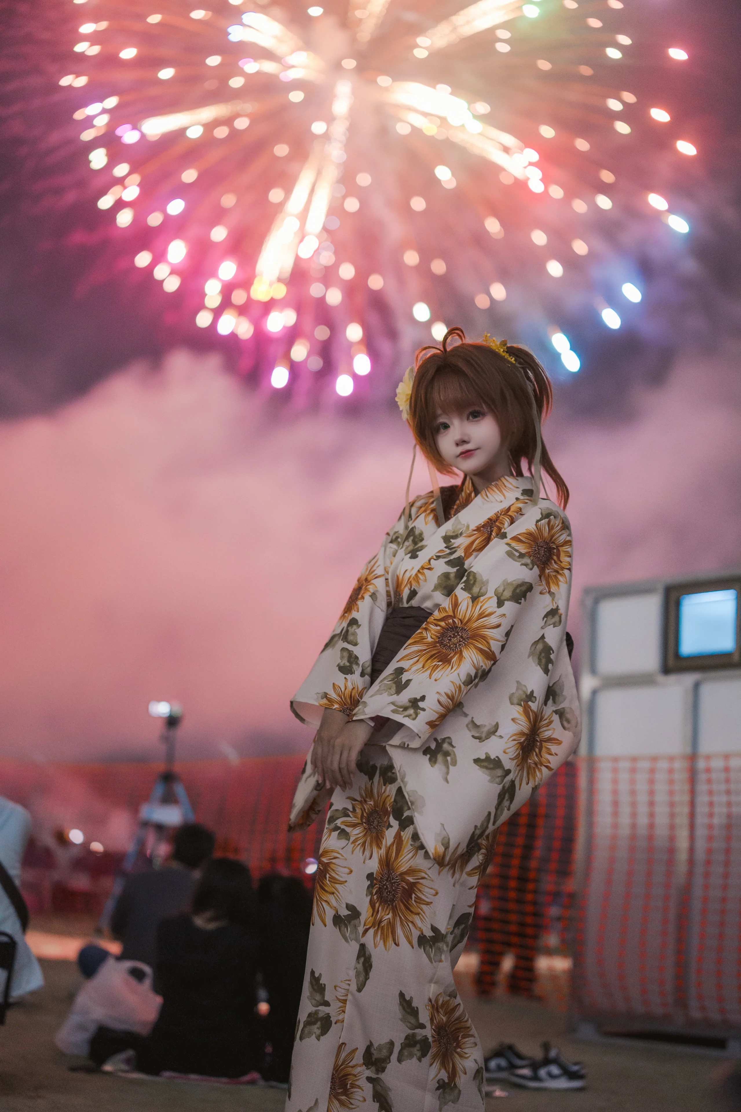 【魔卡少女樱cos】绚烂夏日烟火下的浪漫一瞬 - 第 8 张