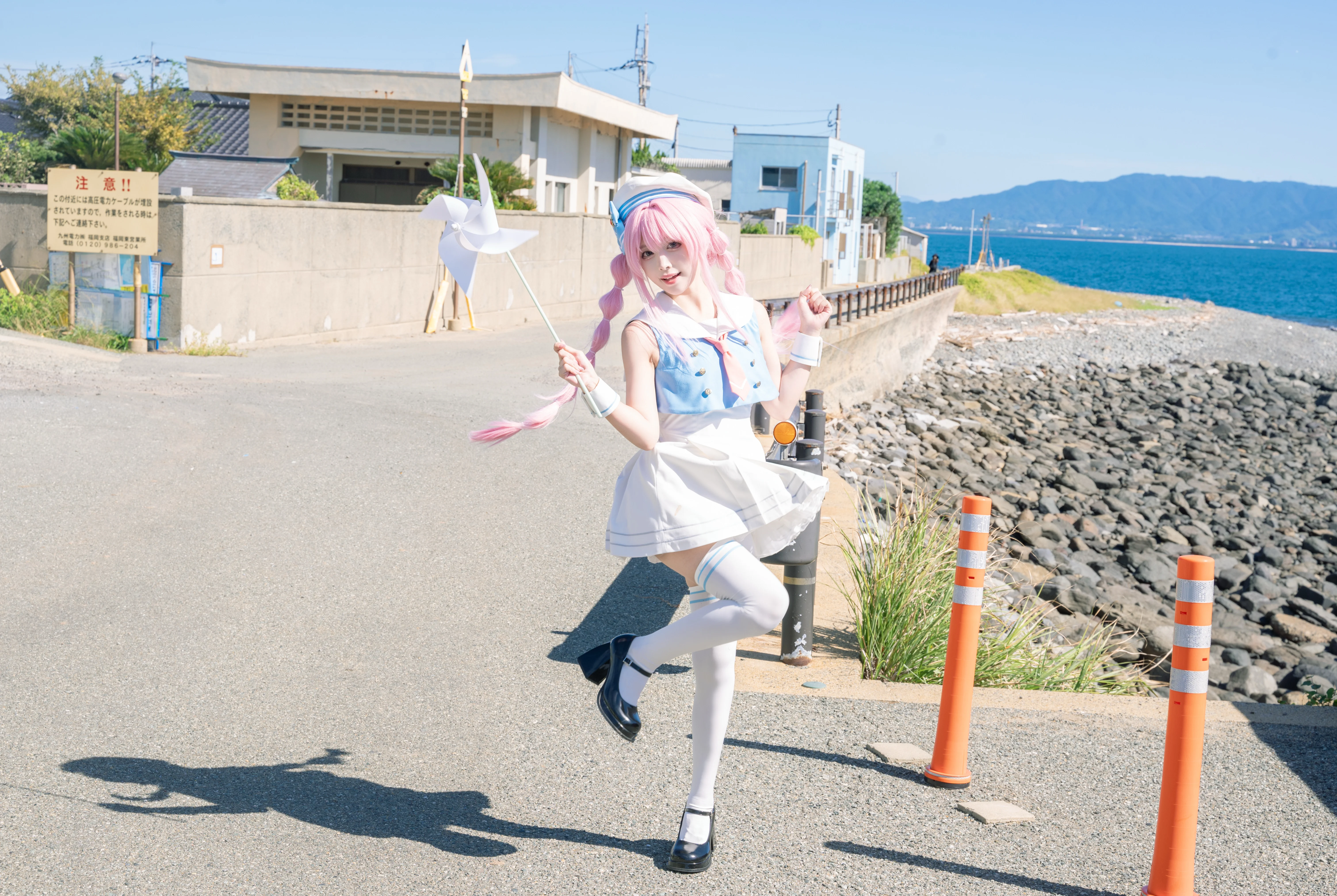 [Chihaya Anon Cosplay] Sailor Suit Adventure Brushed by the Sea Breeze: A BanG Dream! Location Shoot Log - Image 3