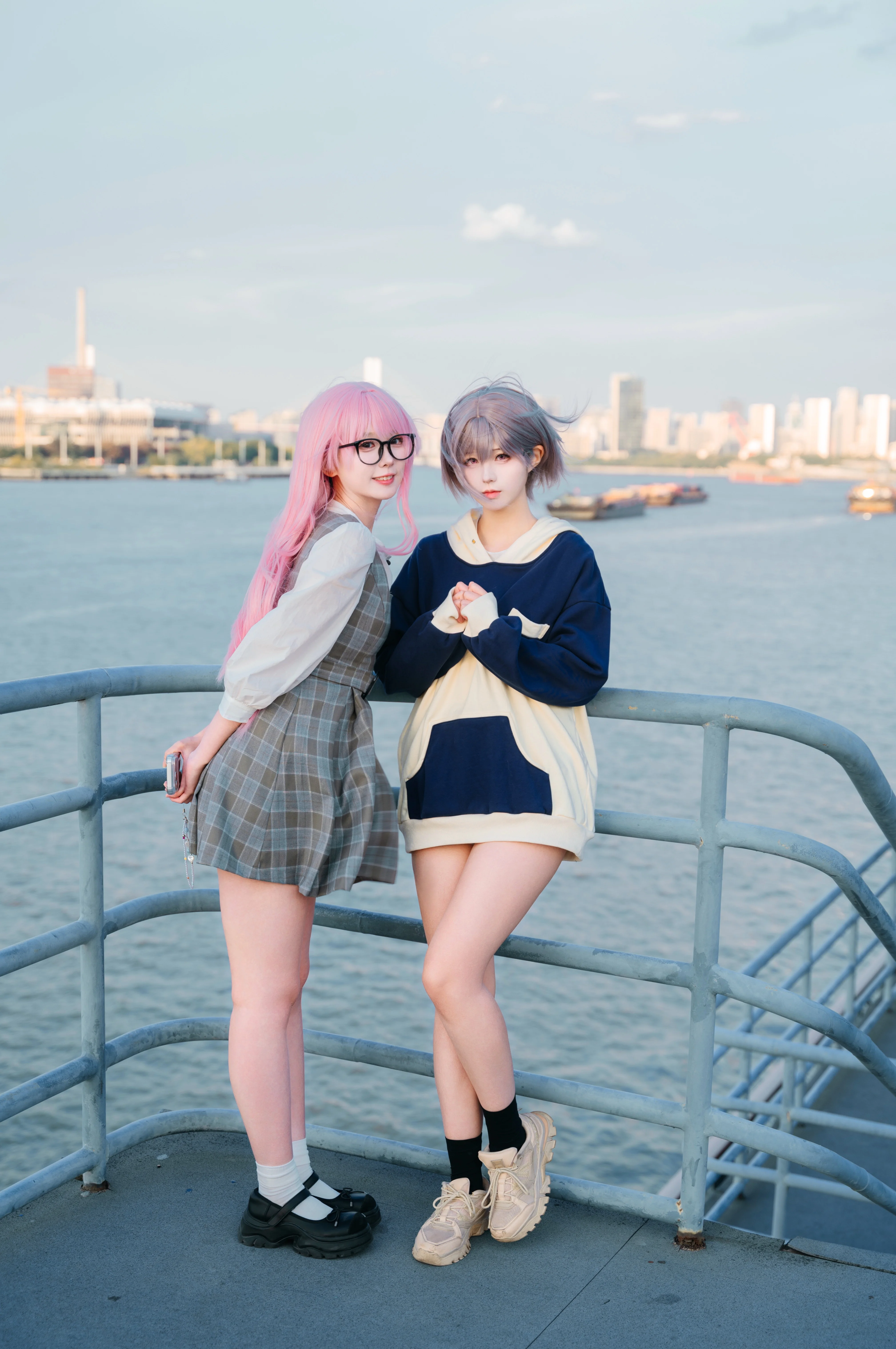 【千早爱音高松灯cos】MyGO!!!!!的户外江边光影记录 - 第 4 张