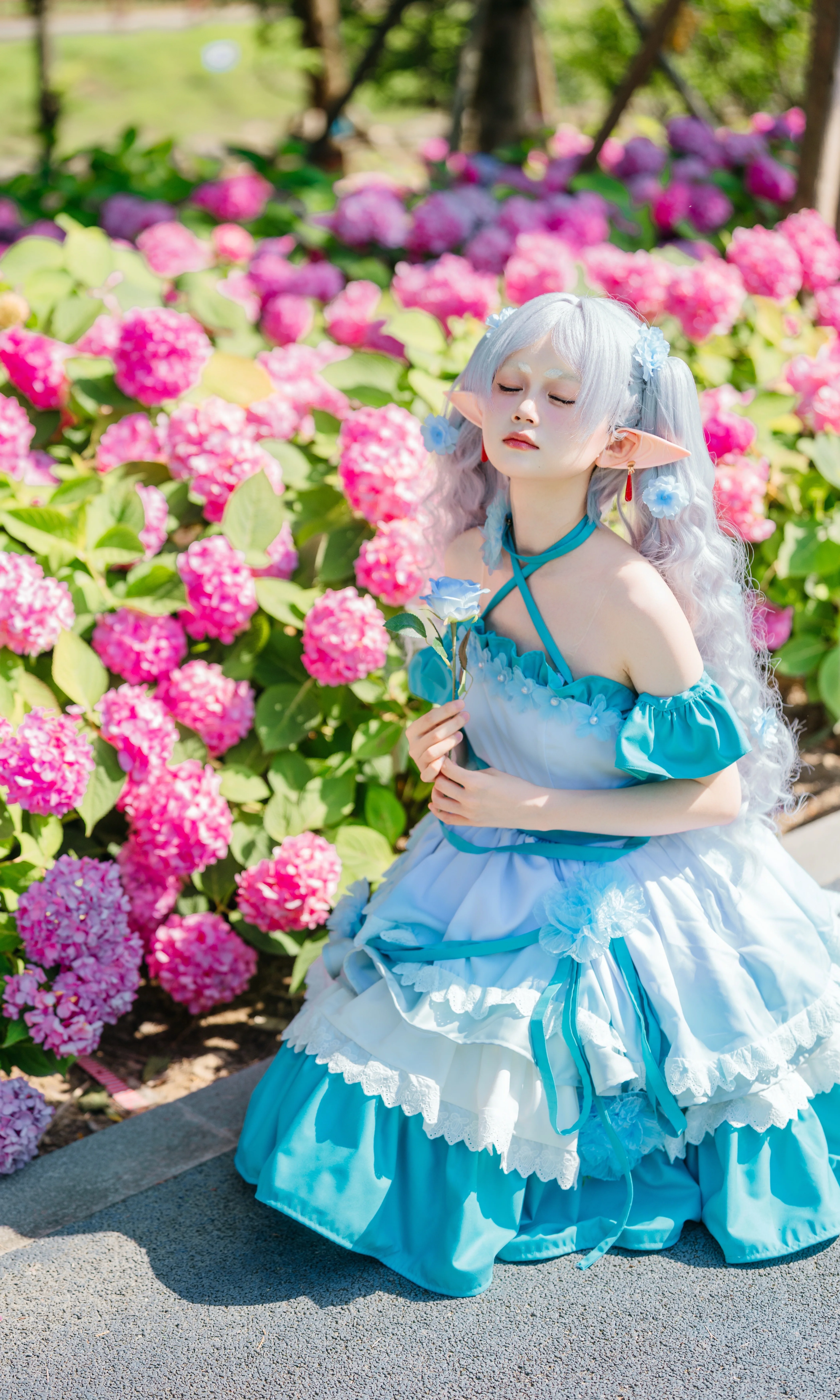 【芙莉莲cos】无尽夏晴日，魔法杖与绣球花 - 第 5 张