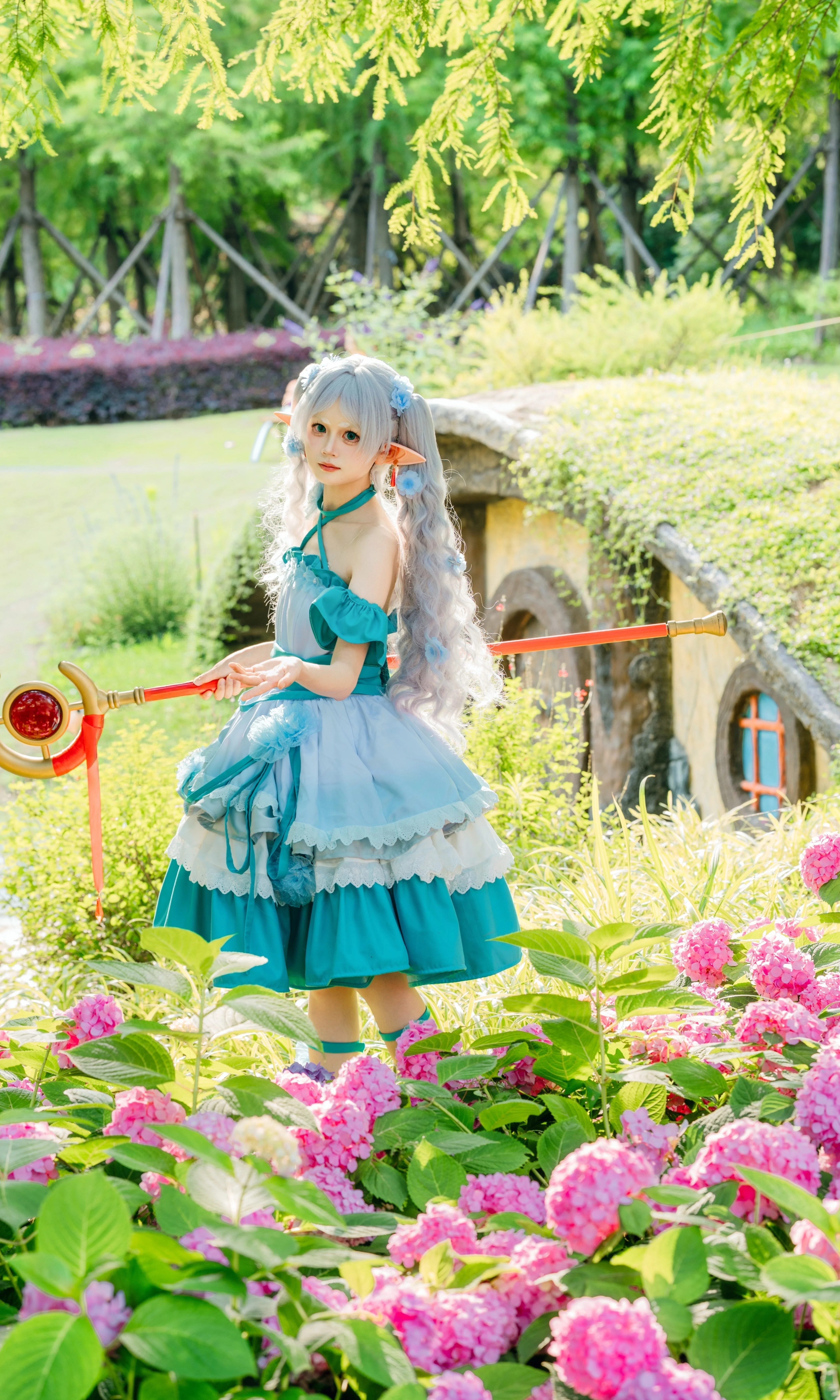【芙莉莲cos】无尽夏晴日，魔法杖与绣球花 - 第 6 张