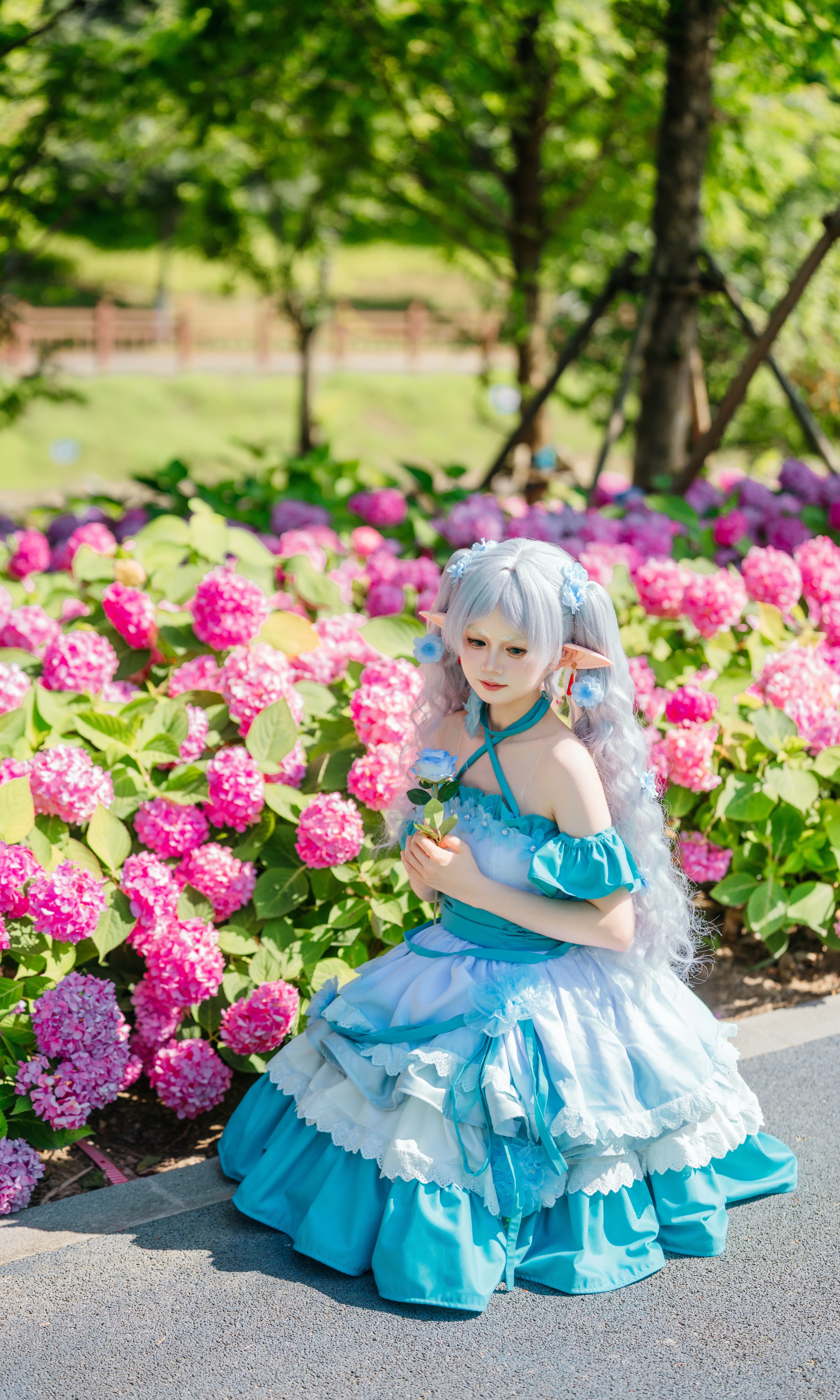 【芙莉莲cos】无尽夏晴日，魔法杖与绣球花 - 第 8 张