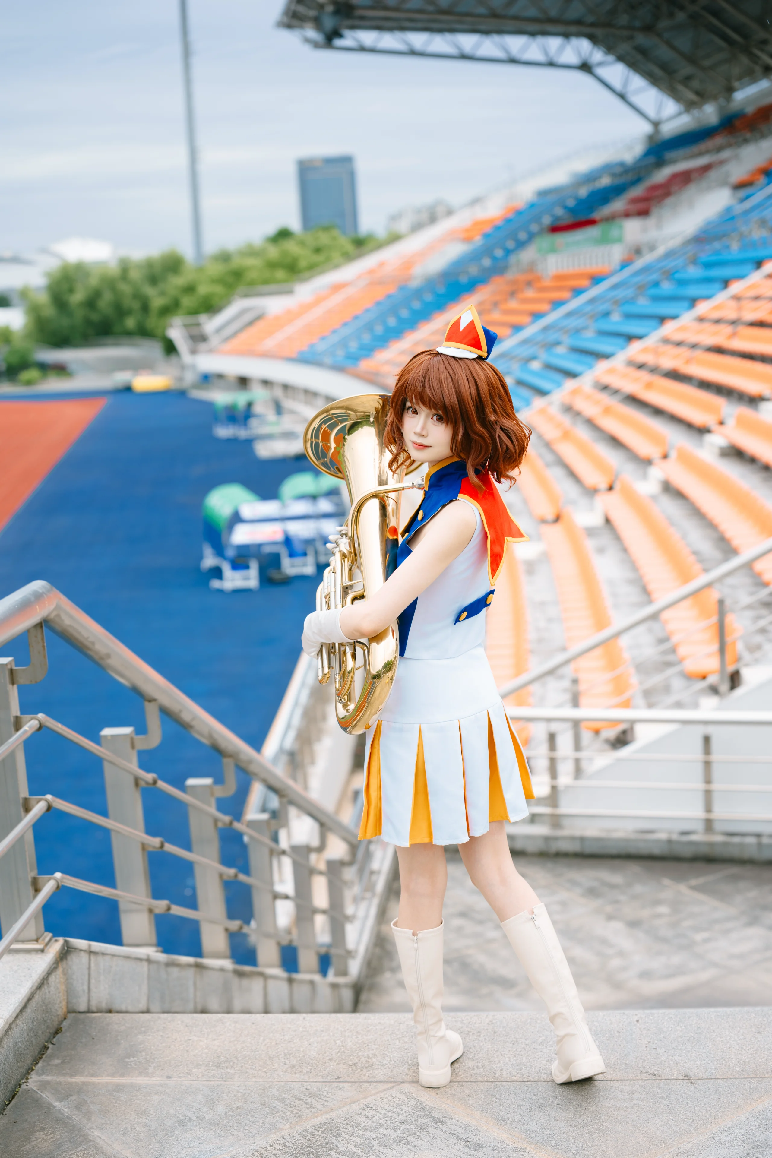 【黄前久美子cos】吹响吧上低音号，北宇治的夏天在体育场里回响 - 第 1 张