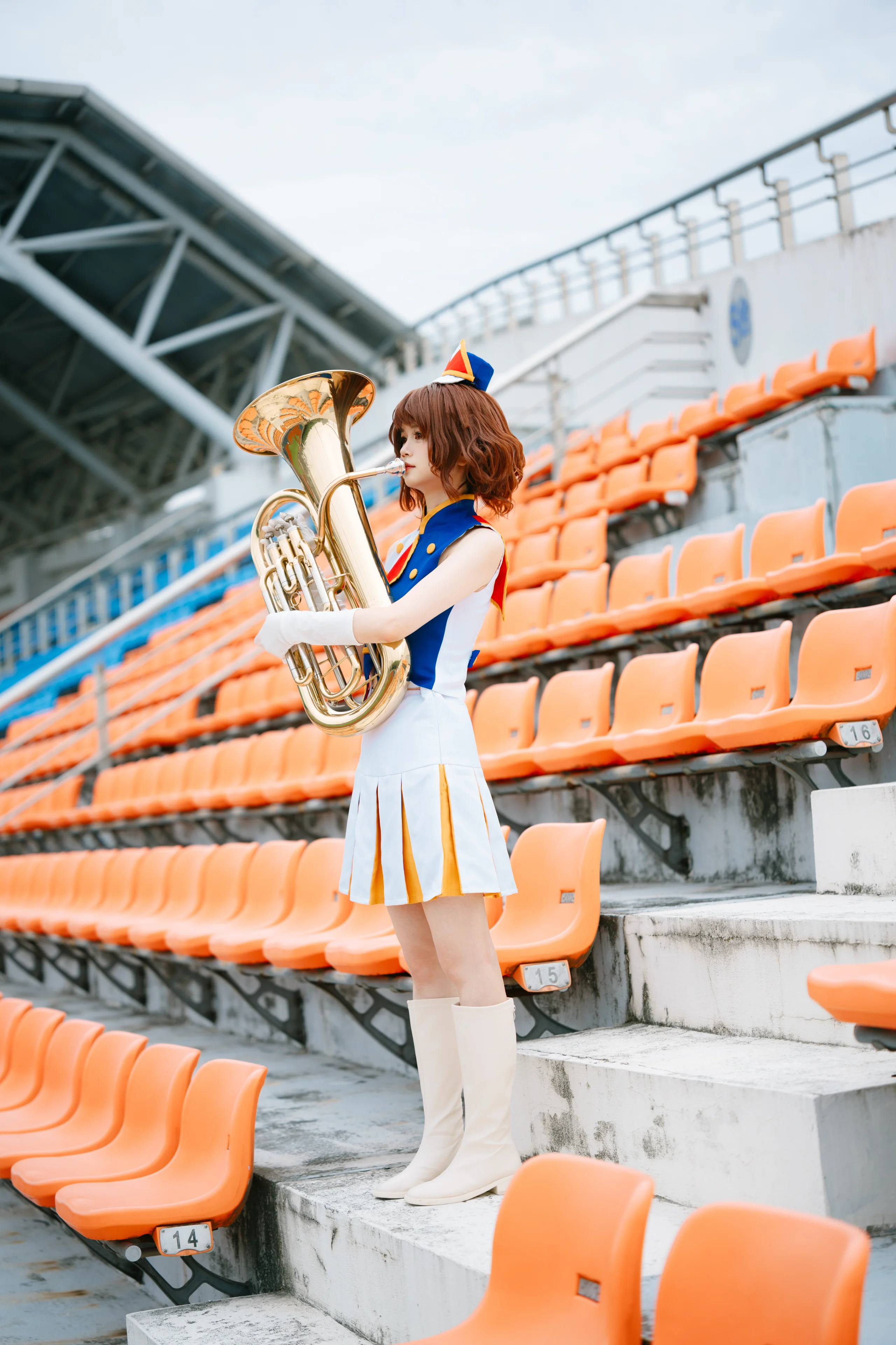【黄前久美子cos】吹响吧上低音号，北宇治的夏天在体育场里回响 - 第 3 张
