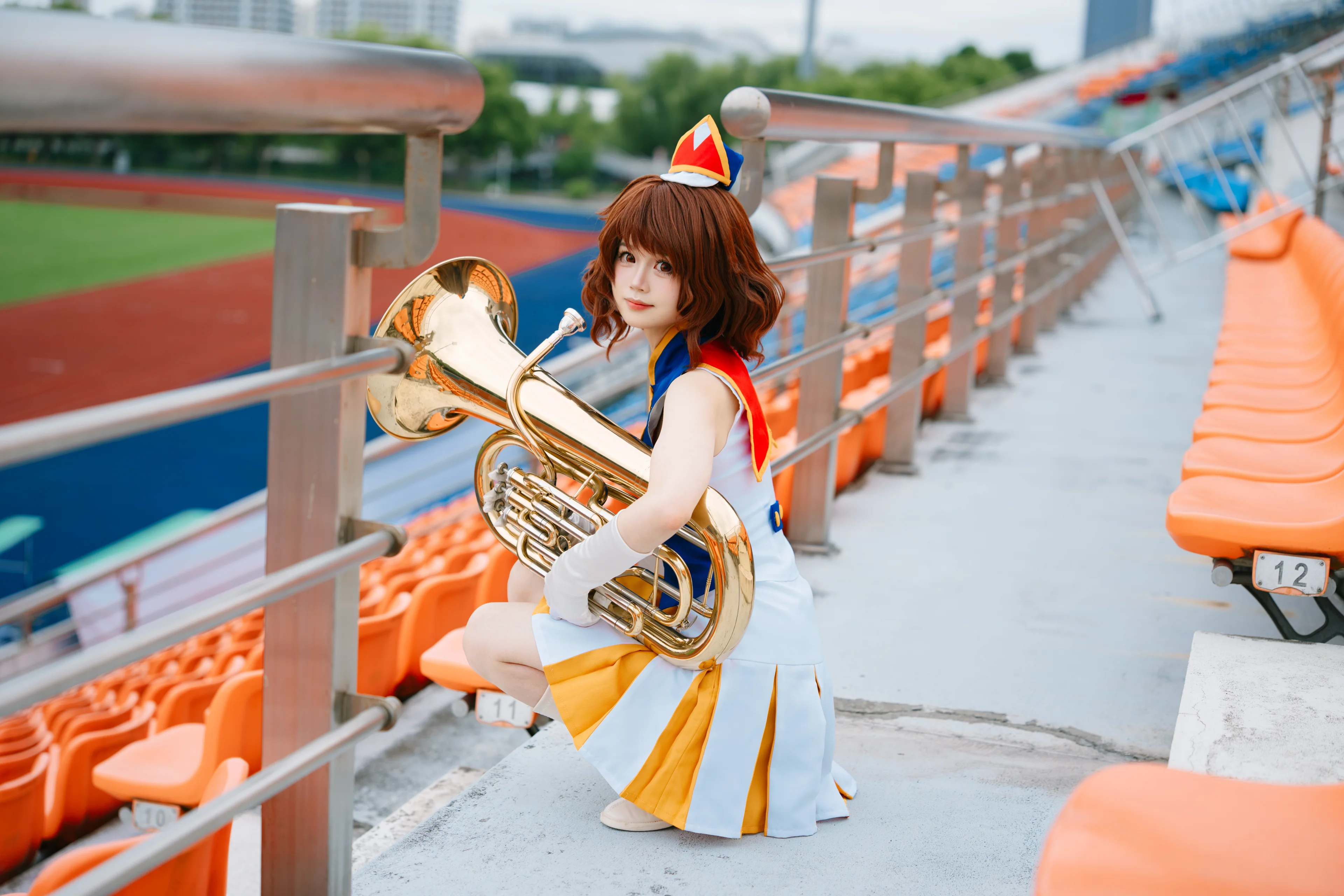 【黄前久美子cos】吹响吧上低音号，北宇治的夏天在体育场里回响 - 第 5 张