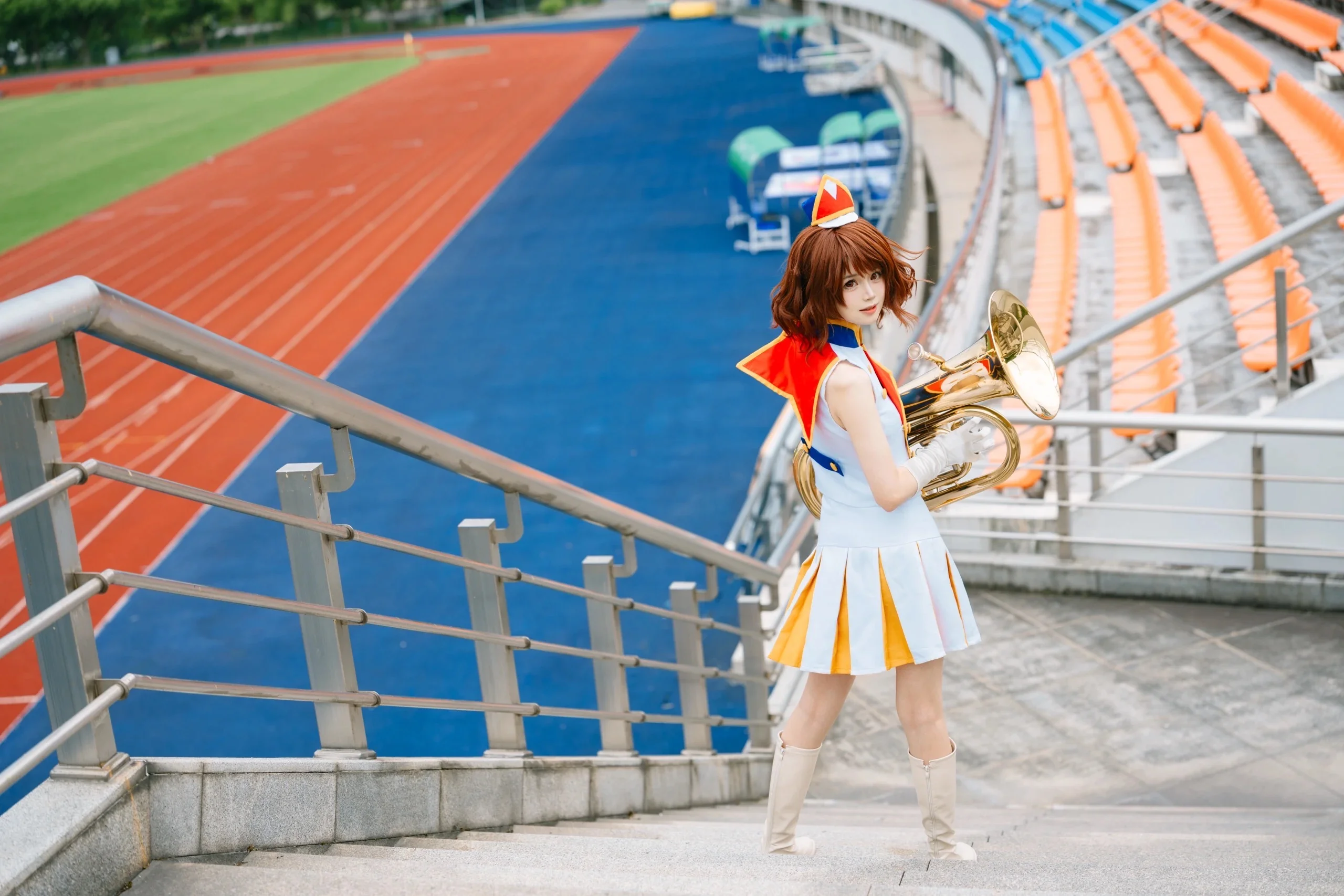 【黄前久美子cos】吹响吧上低音号，北宇治的夏天在体育场里回响 - 第 8 张