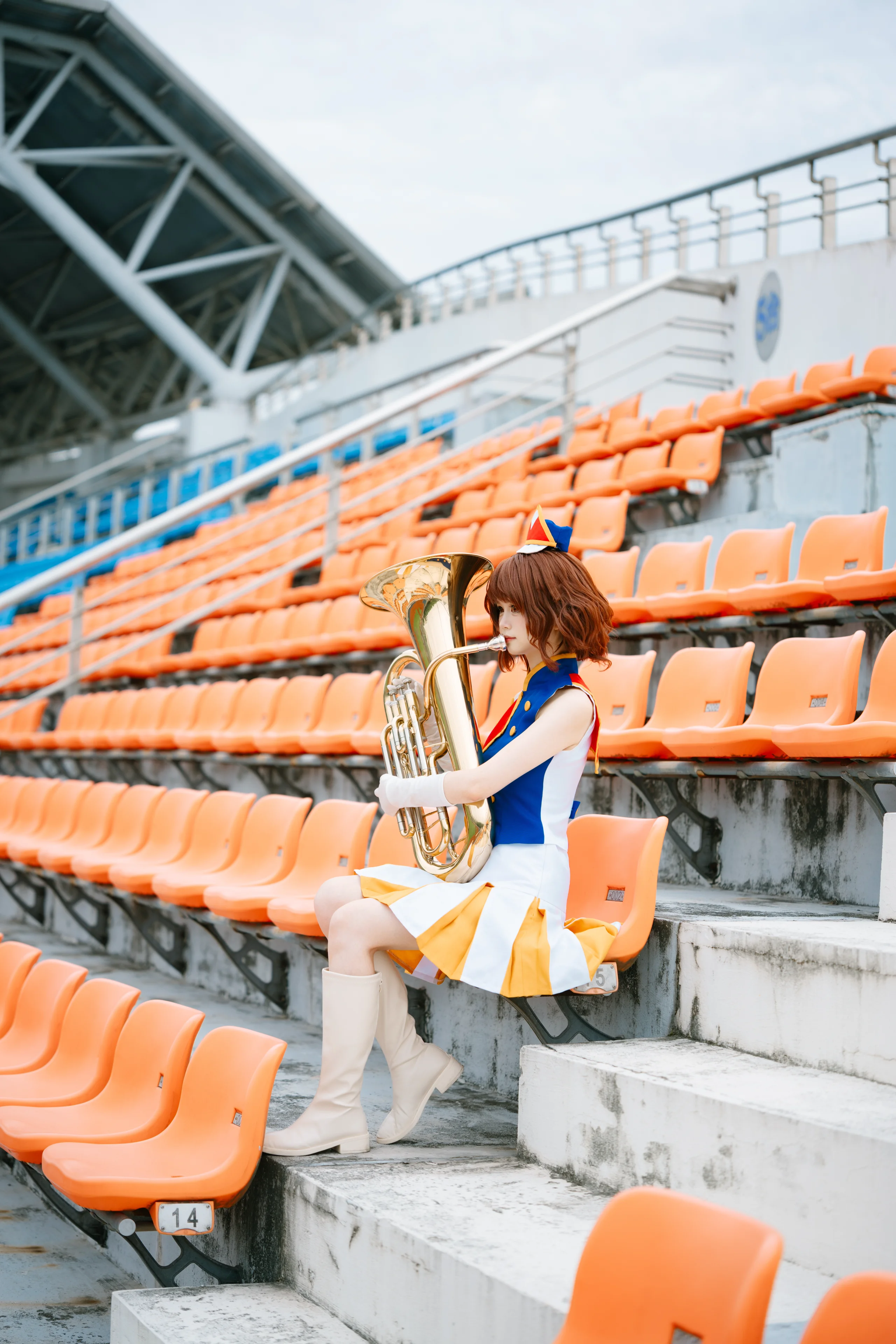 【黄前久美子cos】吹响吧上低音号，北宇治的夏天在体育场里回响 - 第 9 张