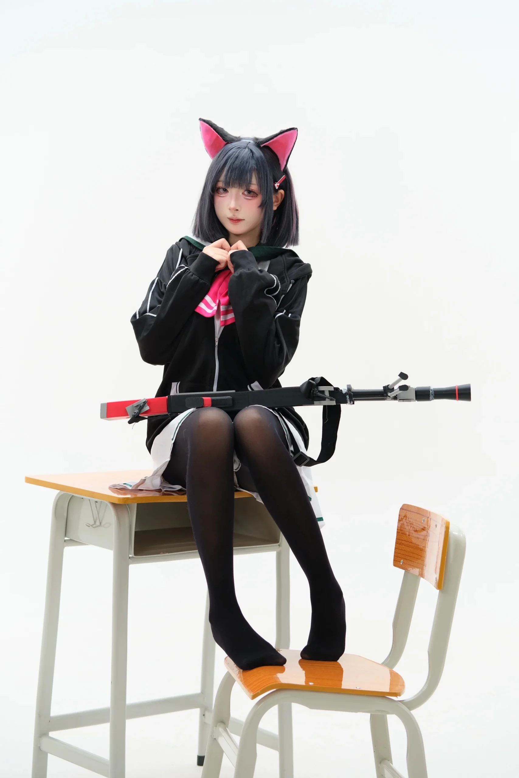 【杏山和纱cos】蔚蓝档案甜点部猫猫的日常