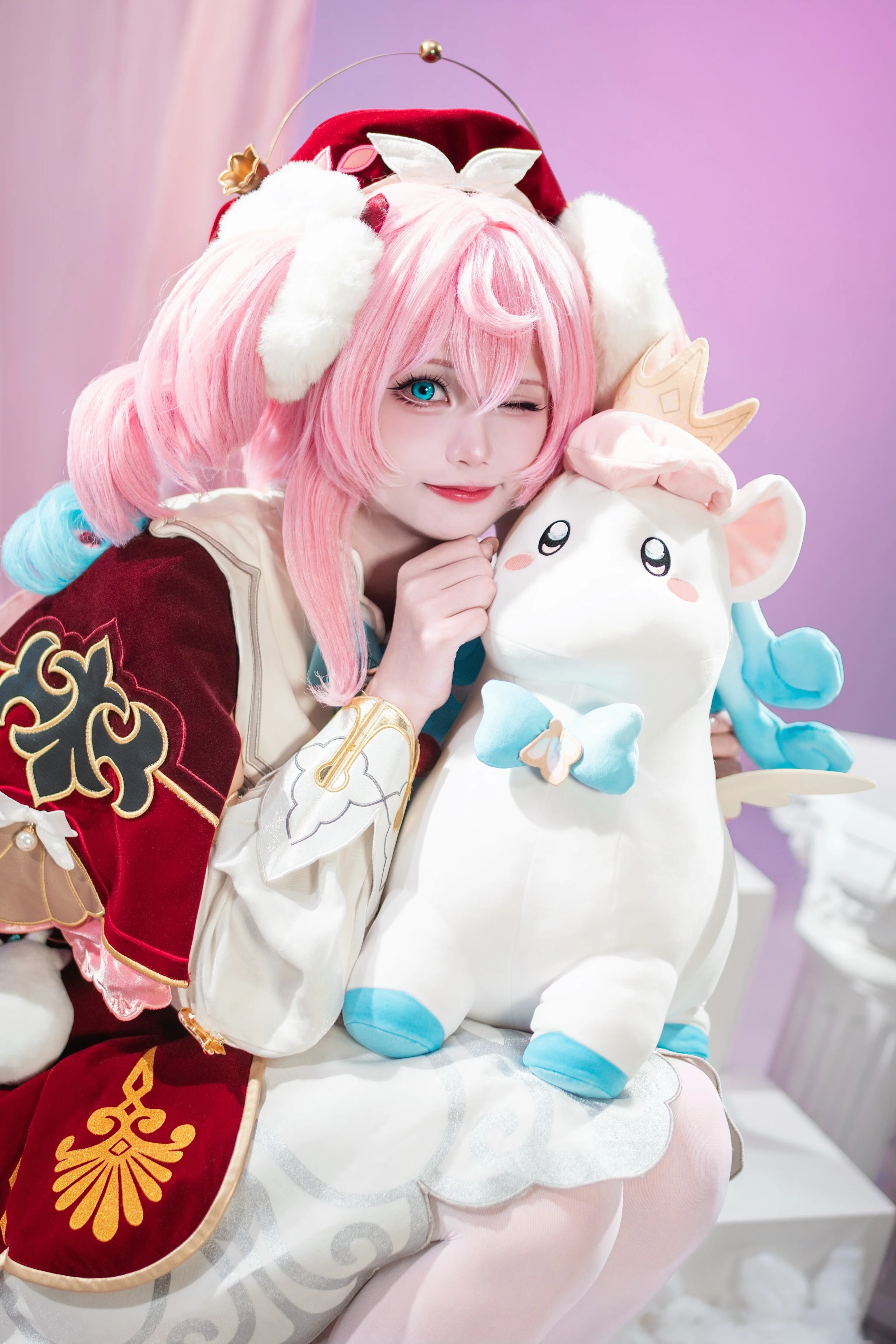 【风堇cos】崩坏星穹铁道的梦幻瞬间，与伊卡的欢乐互动 - 第 1 张