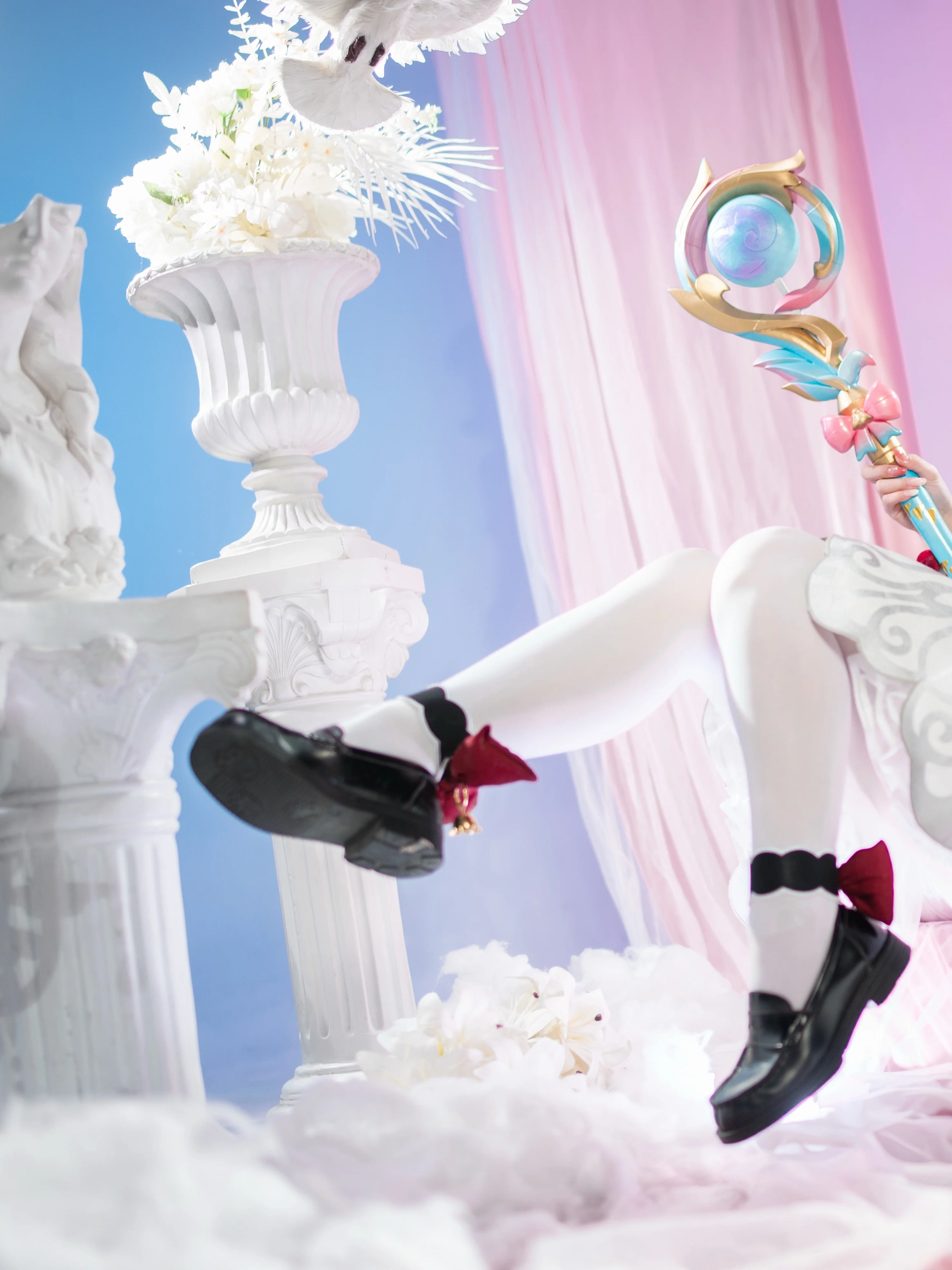 【风堇cos】崩坏星穹铁道里那只飞舞的粉发魔法少女 - 第 1 张