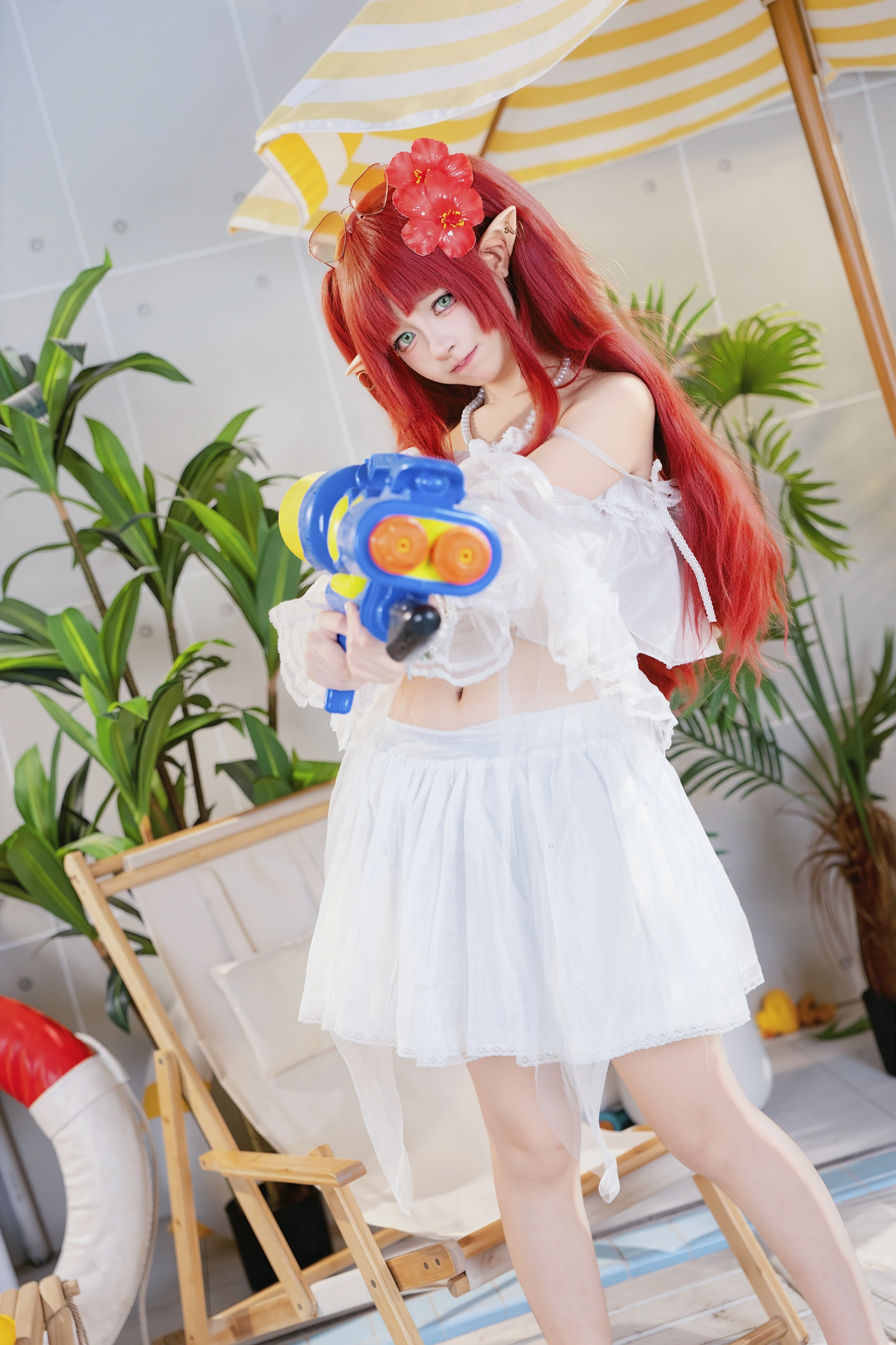 【桃金娘cos】博士，来泳池边打水仗吧 - 第 1 张